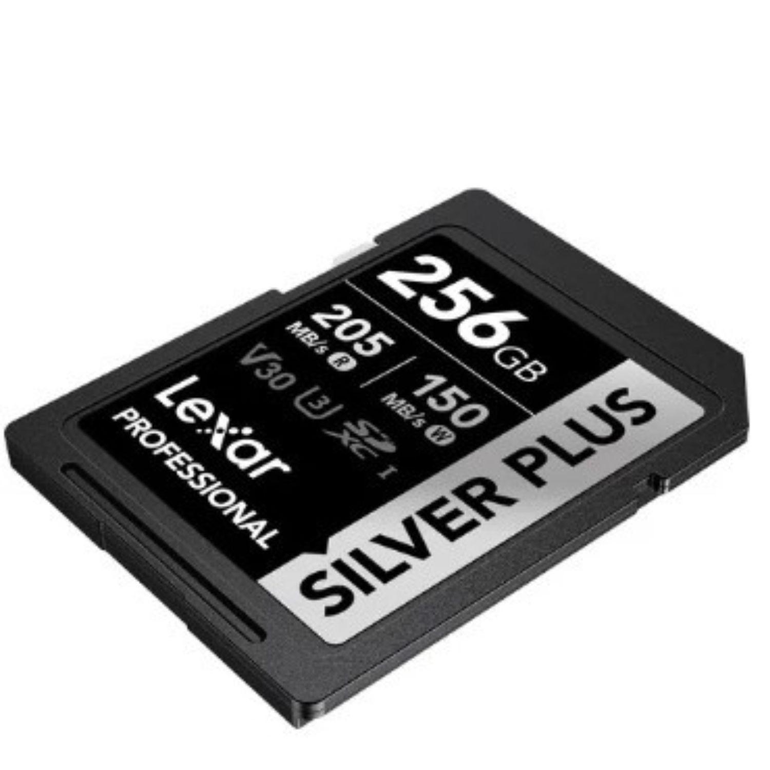 Lexar SD 256 GB Silver Plus SDXC UHS-I V30 205/150 MB-3