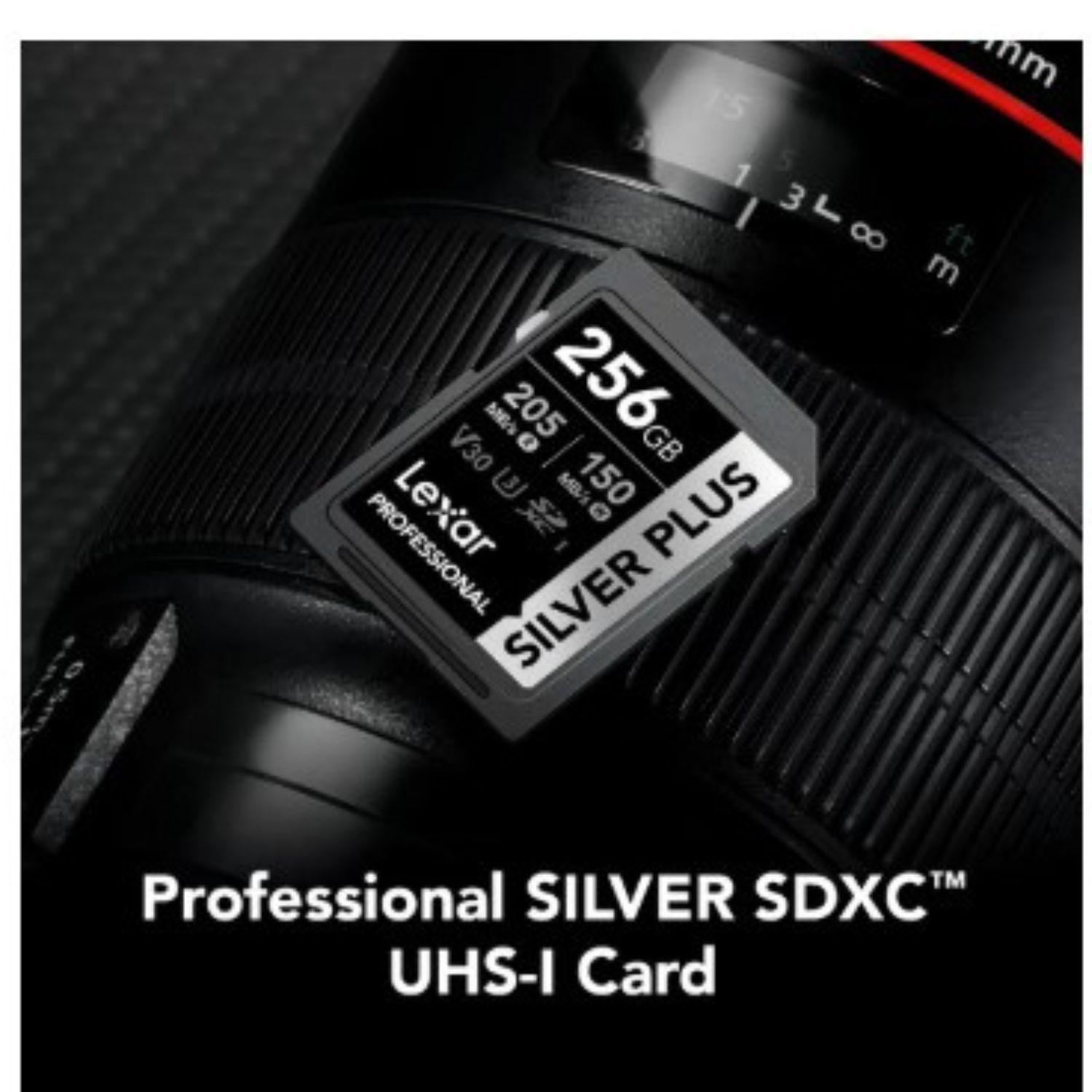 Lexar SD 256 GB Silver Plus SDXC UHS-I V30 205/150 MB-5