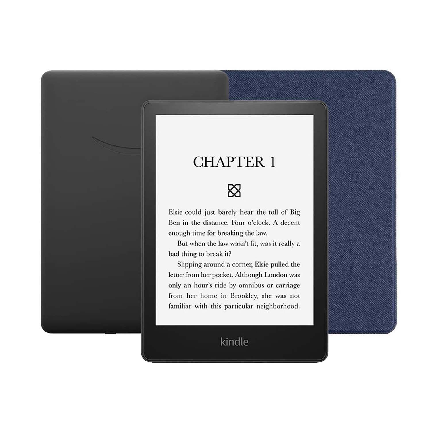 E-reader Kindle Paperwhite 2021 8GB Negro + Funda Color Azul-0