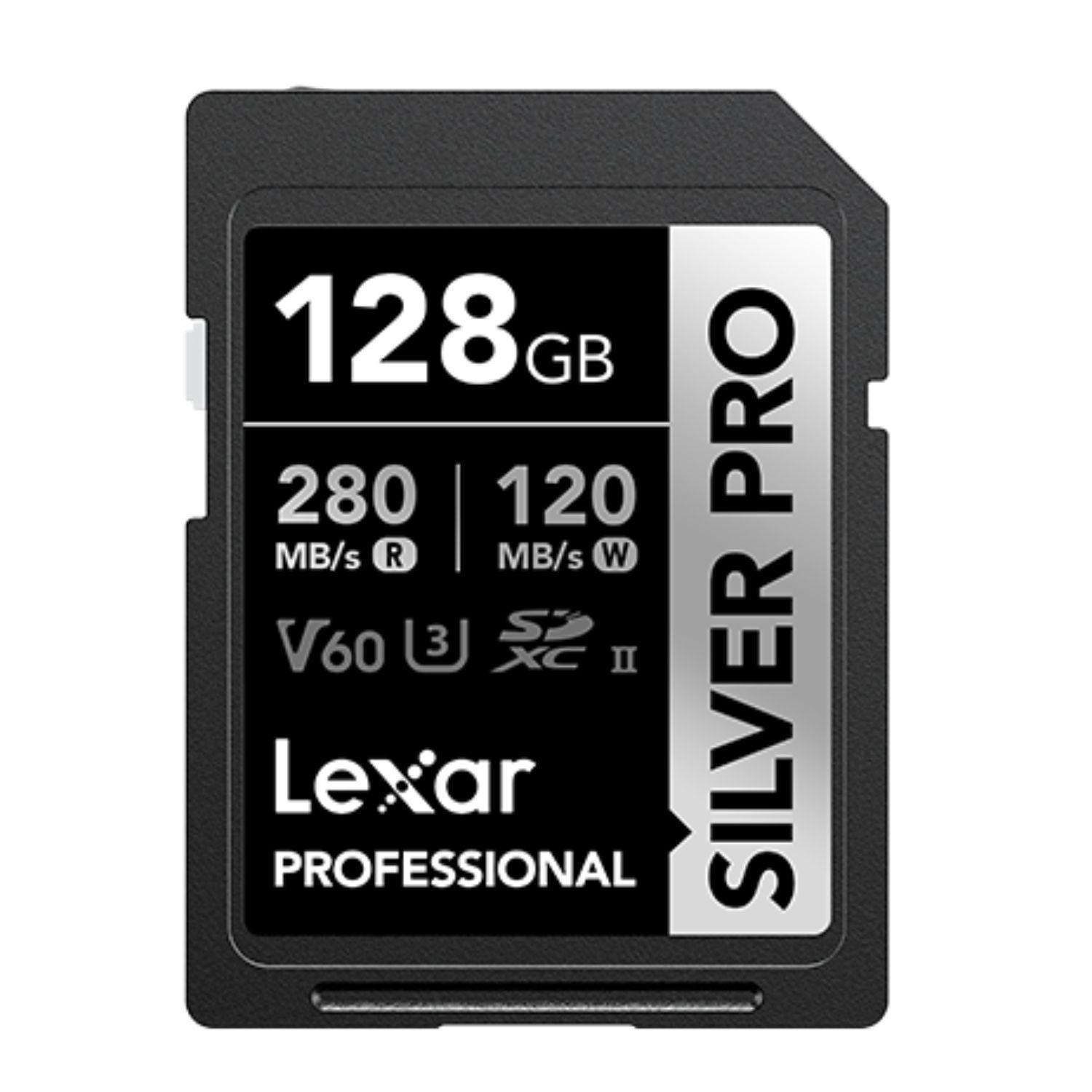 Tarjeta Lexar Professional SILVER PRO 128GB SDXC UHS-II Card-2