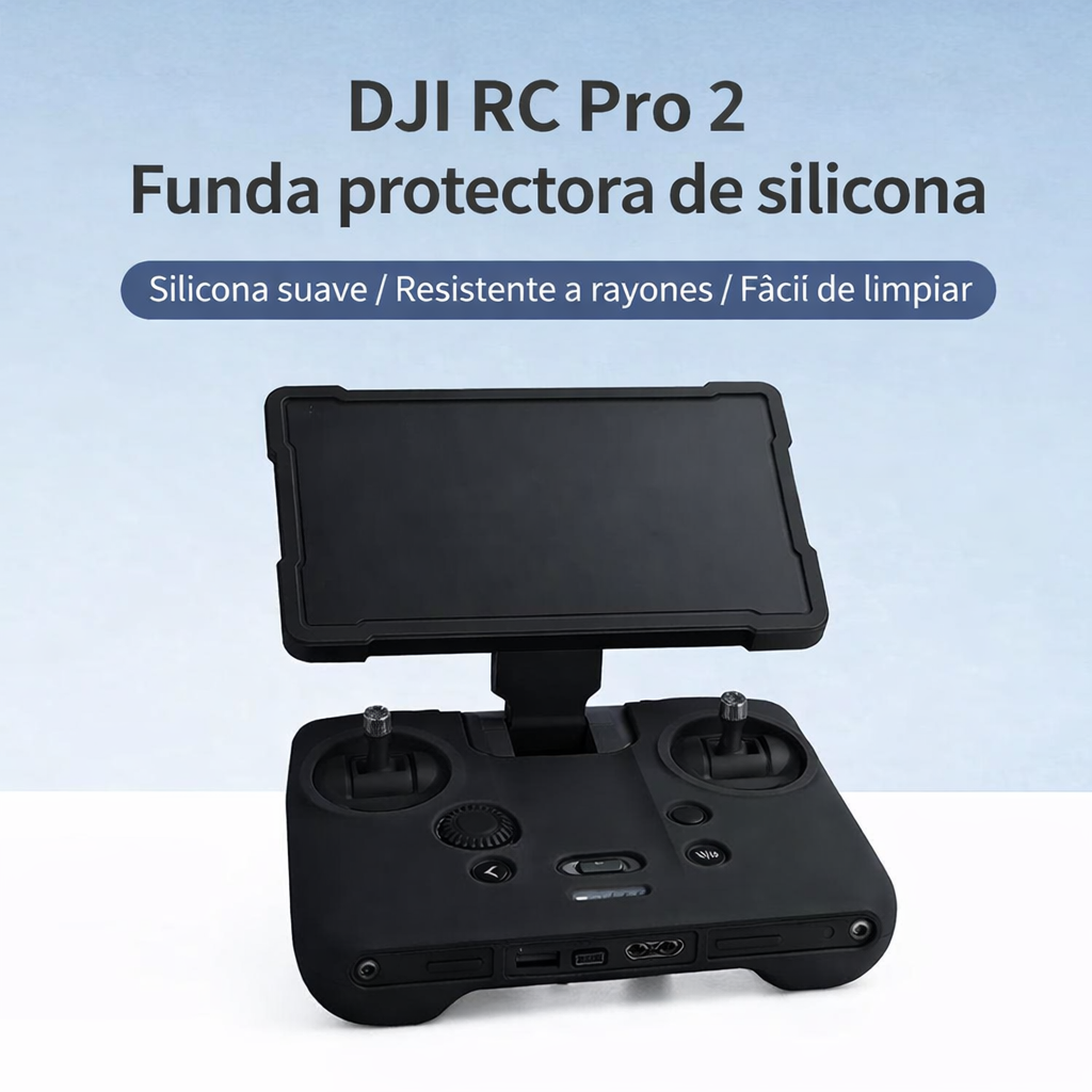 DJI RC PRO 2 Funda silicona y protector de pantalla negro-3