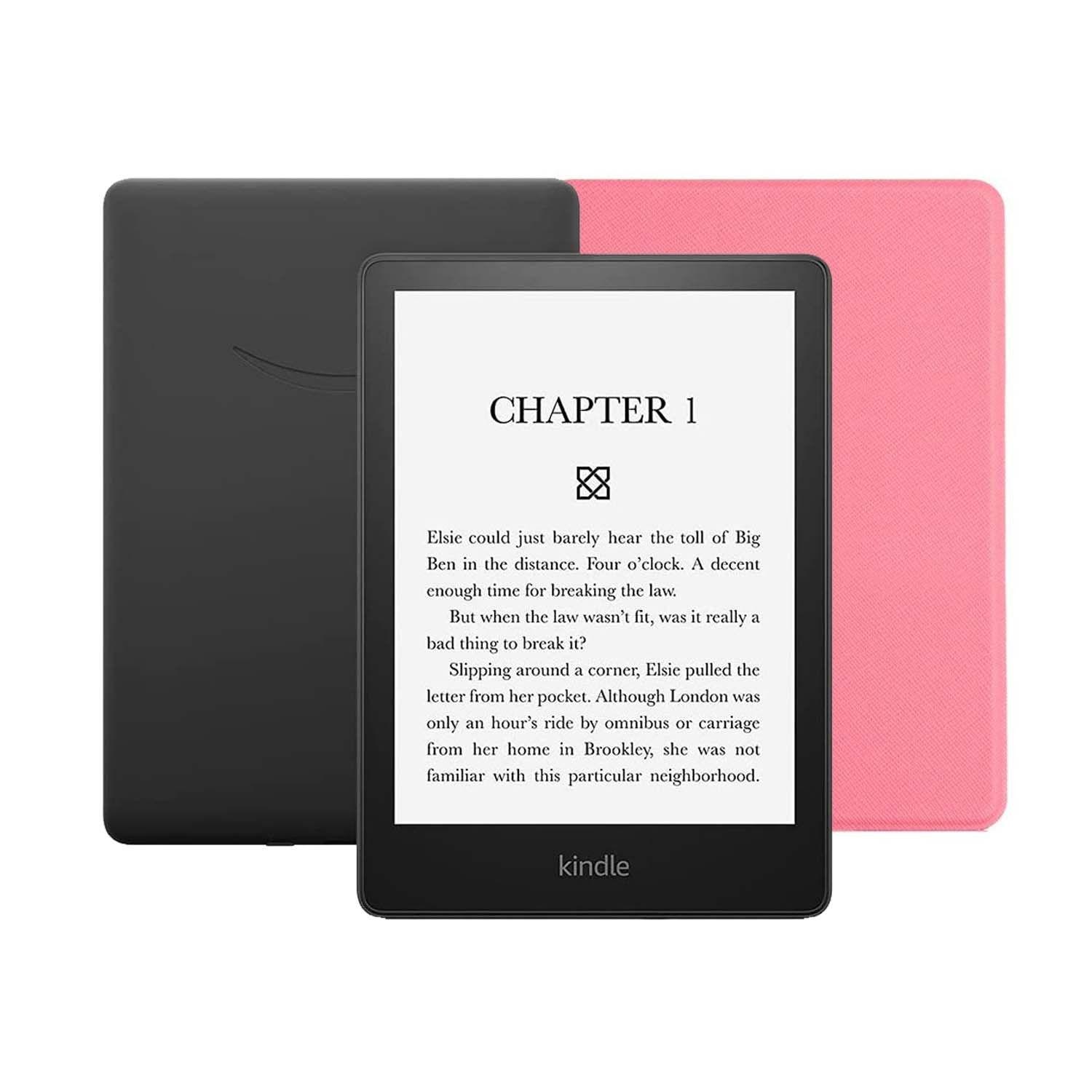 E-reader Kindle Paperwhite 2021 8GB Negro + Funda Color Rosa-0