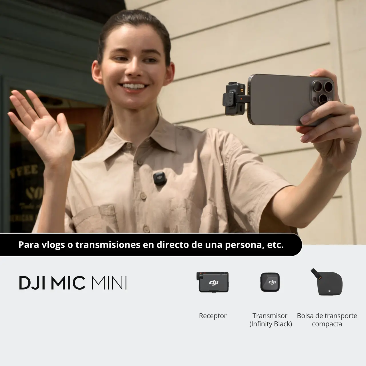 Micrófono DJI Mic Mini (1 TX + 1 RX)-4