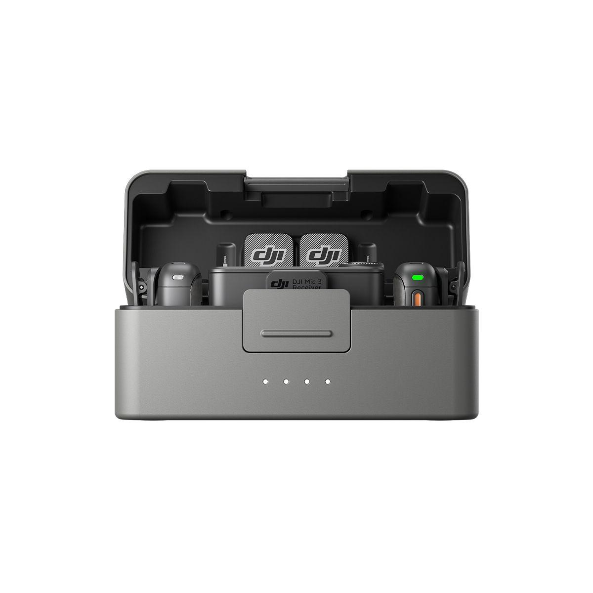Microfono DJI Mic 3 (2 TX + 1 RX + Charging Case)-2