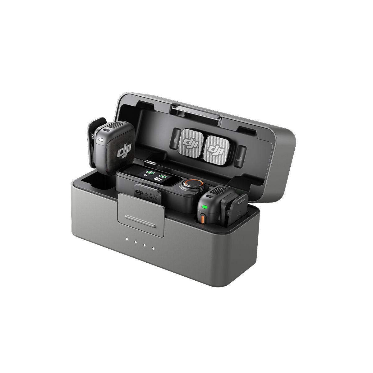 Microfono DJI Mic 3 (2 TX + 1 RX + Charging Case)-5