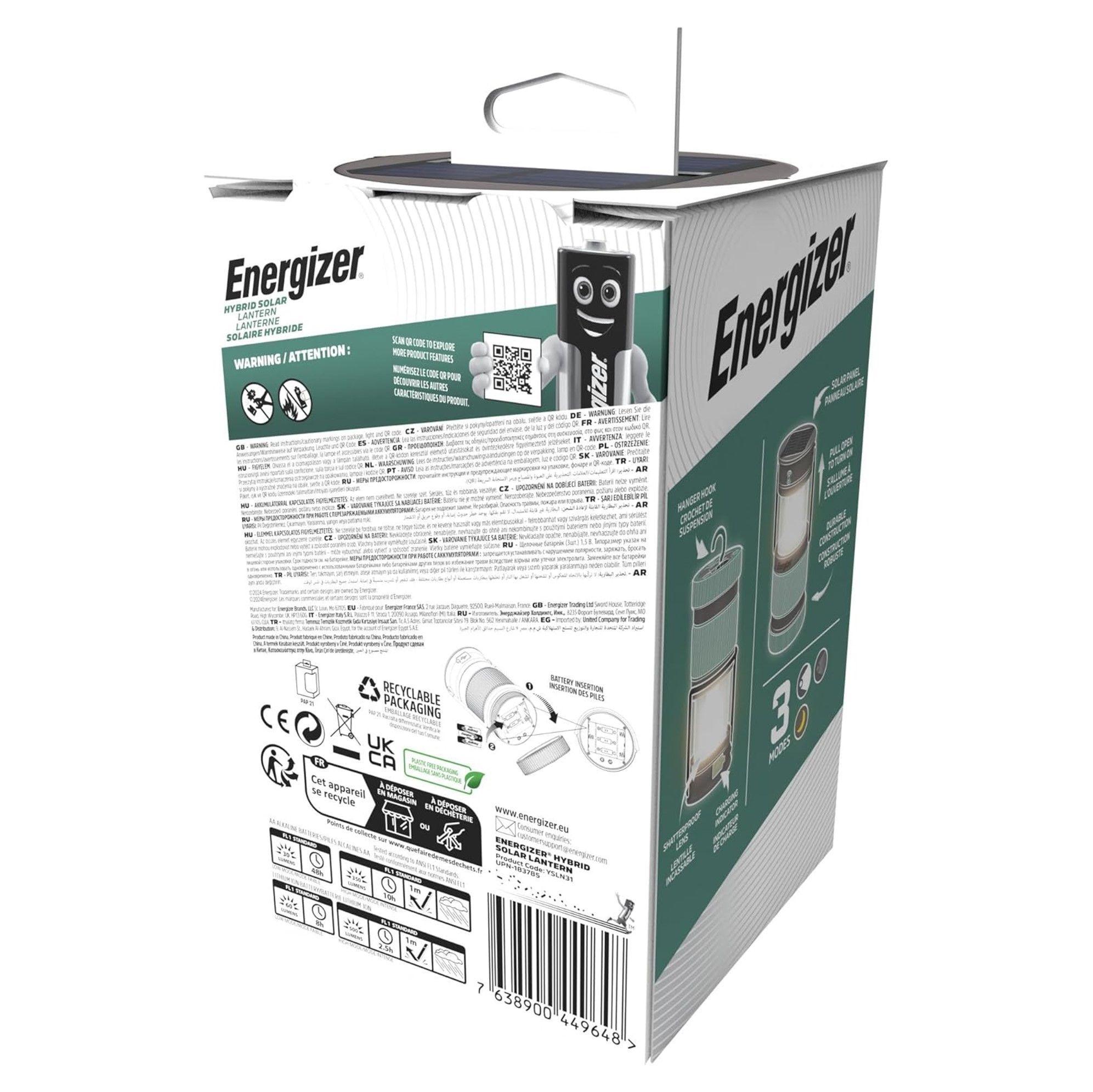 Foco Linterna Solar H brida Energizer-3