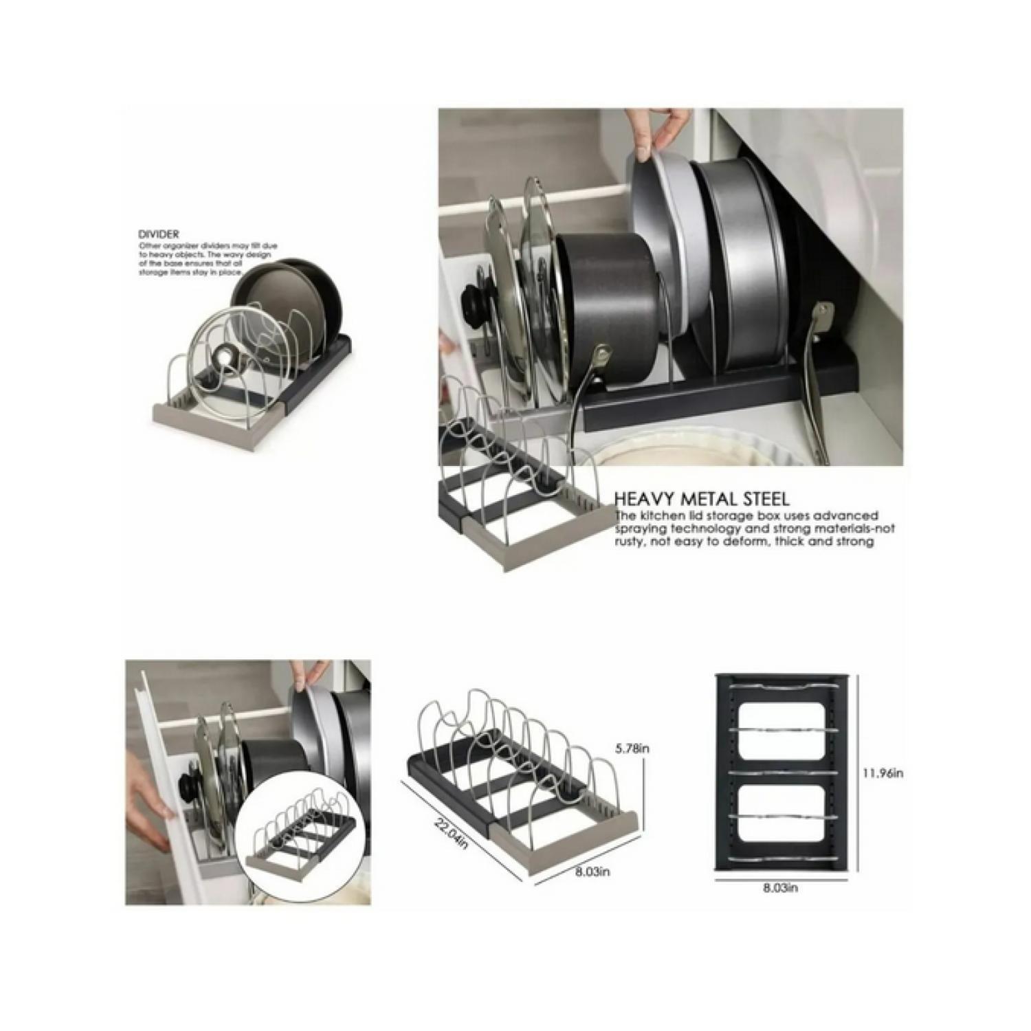 Escurridor Secador De Loza Platos Ajustable Negro-2