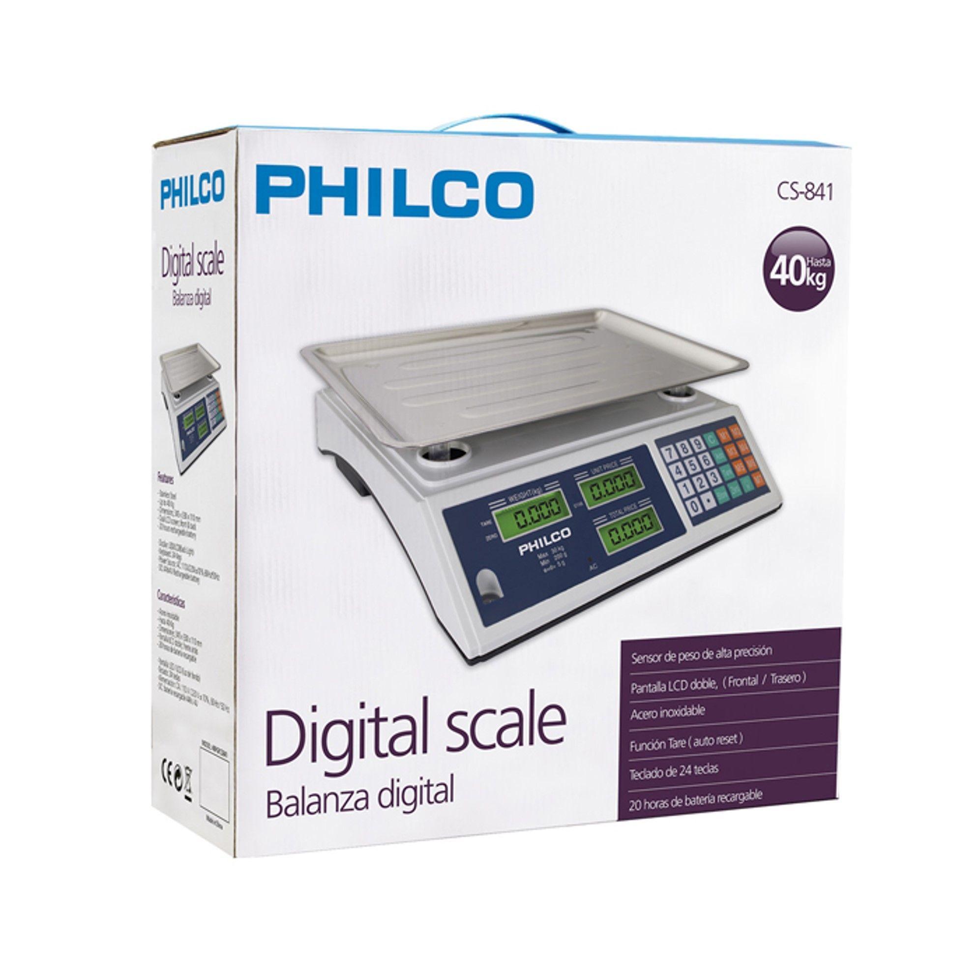 Balanza digital Philco Hasta 40 kg Recargable-0