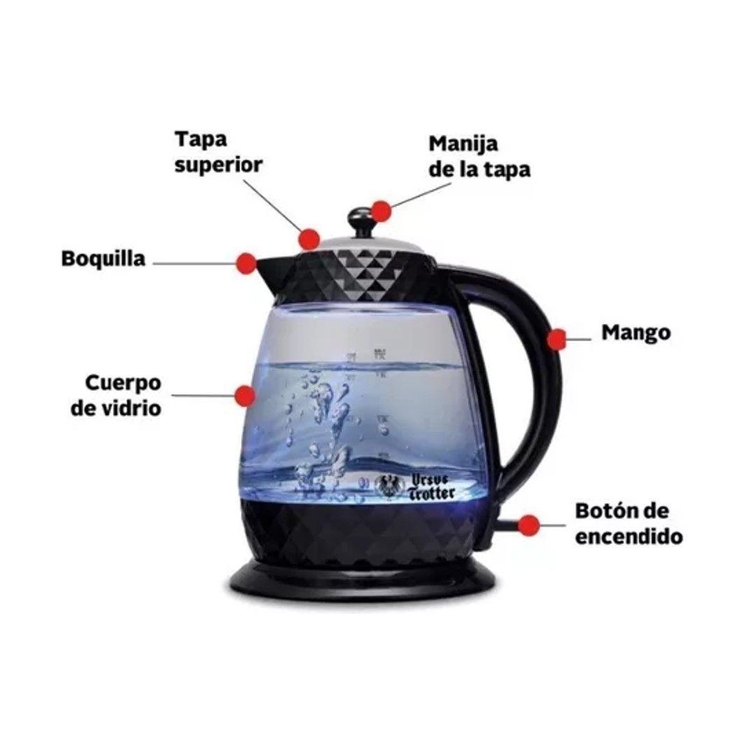 HERVIDOR DE AGUA ELECTRICO 2000W UT DIAMONDS17 1 7 LITROS-1