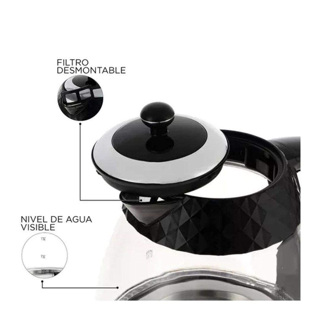HERVIDOR DE AGUA ELECTRICO 2000W UT DIAMONDS17 1 7 LITROS-3