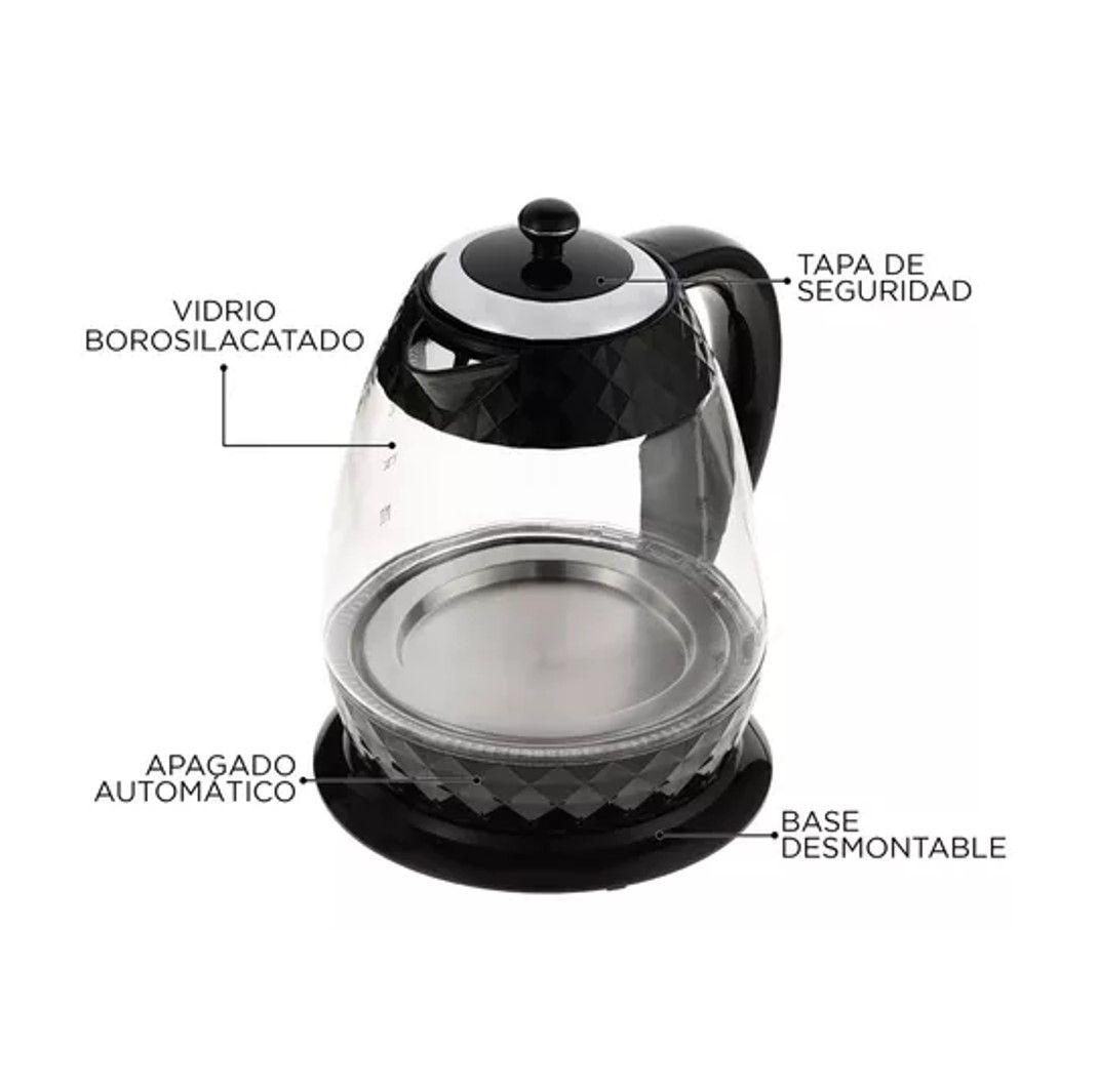 HERVIDOR DE AGUA ELECTRICO 2000W UT DIAMONDS17 1 7 LITROS-4