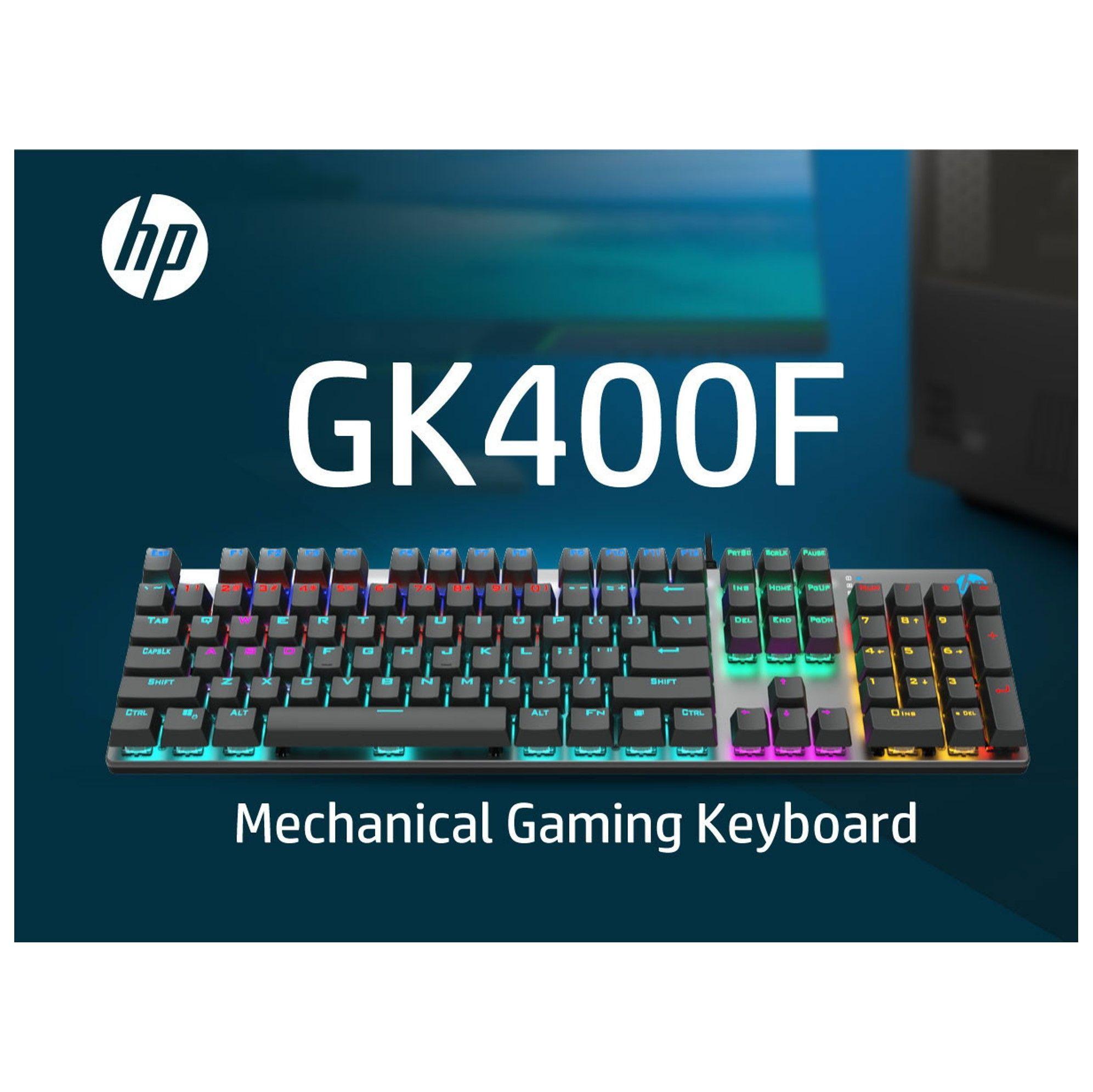 Teclado Gamer Mec nico Hp Gk400F Luces RGB-2