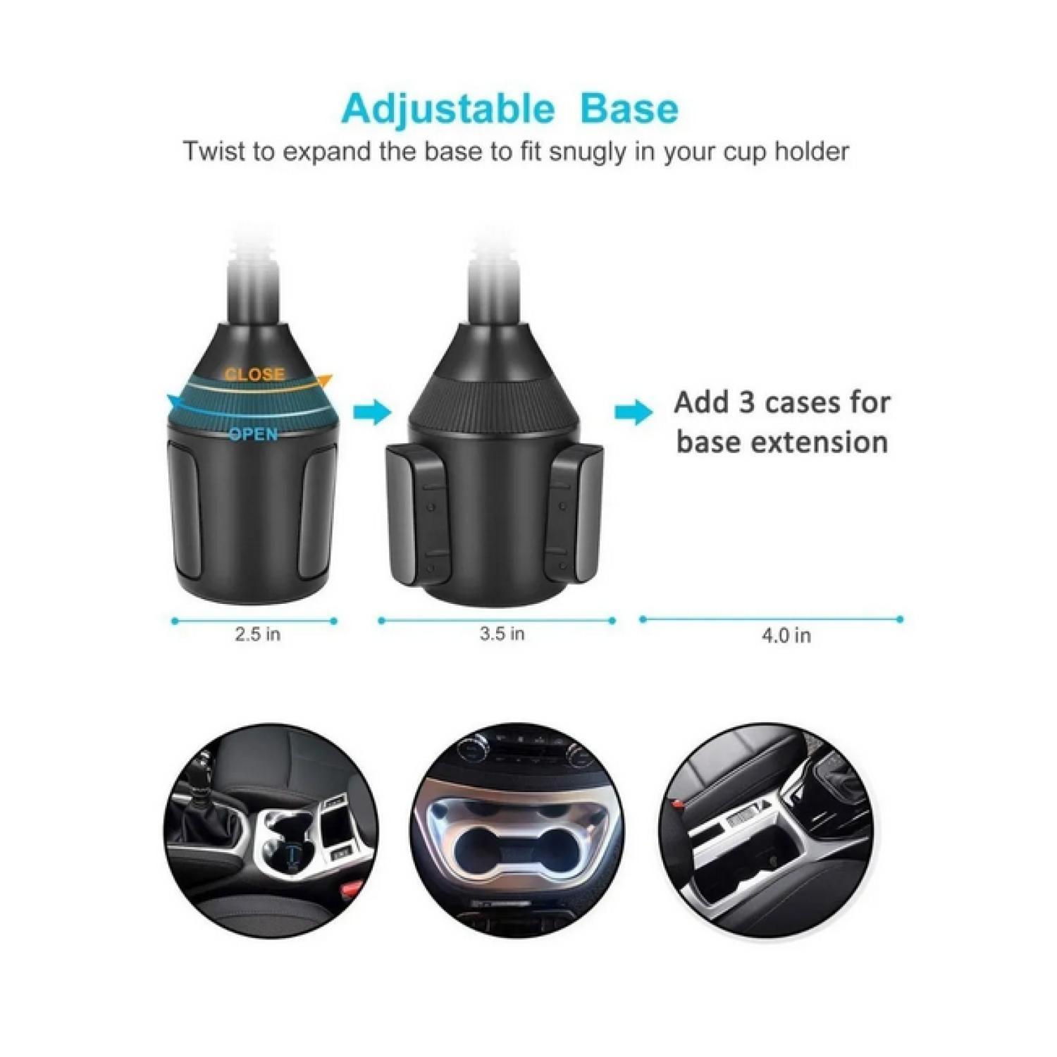 Soporte Para Celular Auto Porta Vaso Ajustable-2