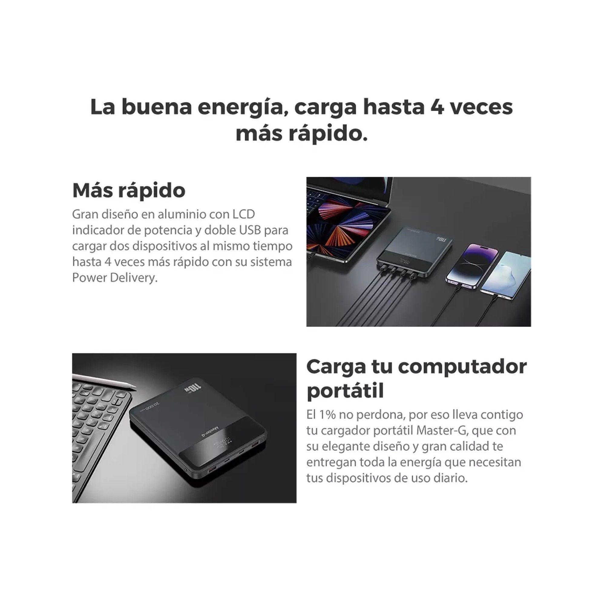 Cargador Port til Slim 20000mah 110w Master G Notebook-3