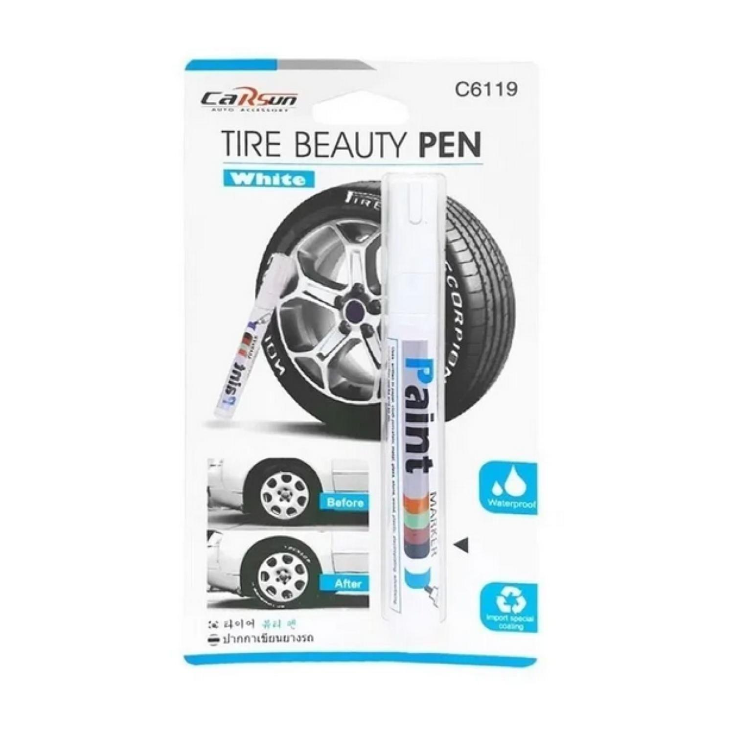 Lapiz Marcador Plumon Pincel Neumatico Auto Moto Multiuso-2
