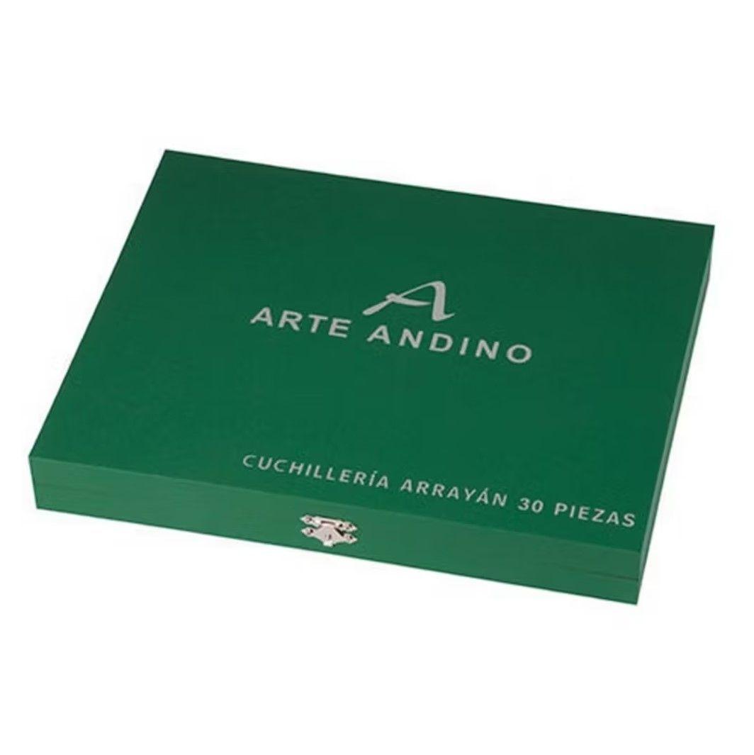 SET DE CUCHILLERIA ARTE ANDINO 30 PIEZAS MALETIN-2