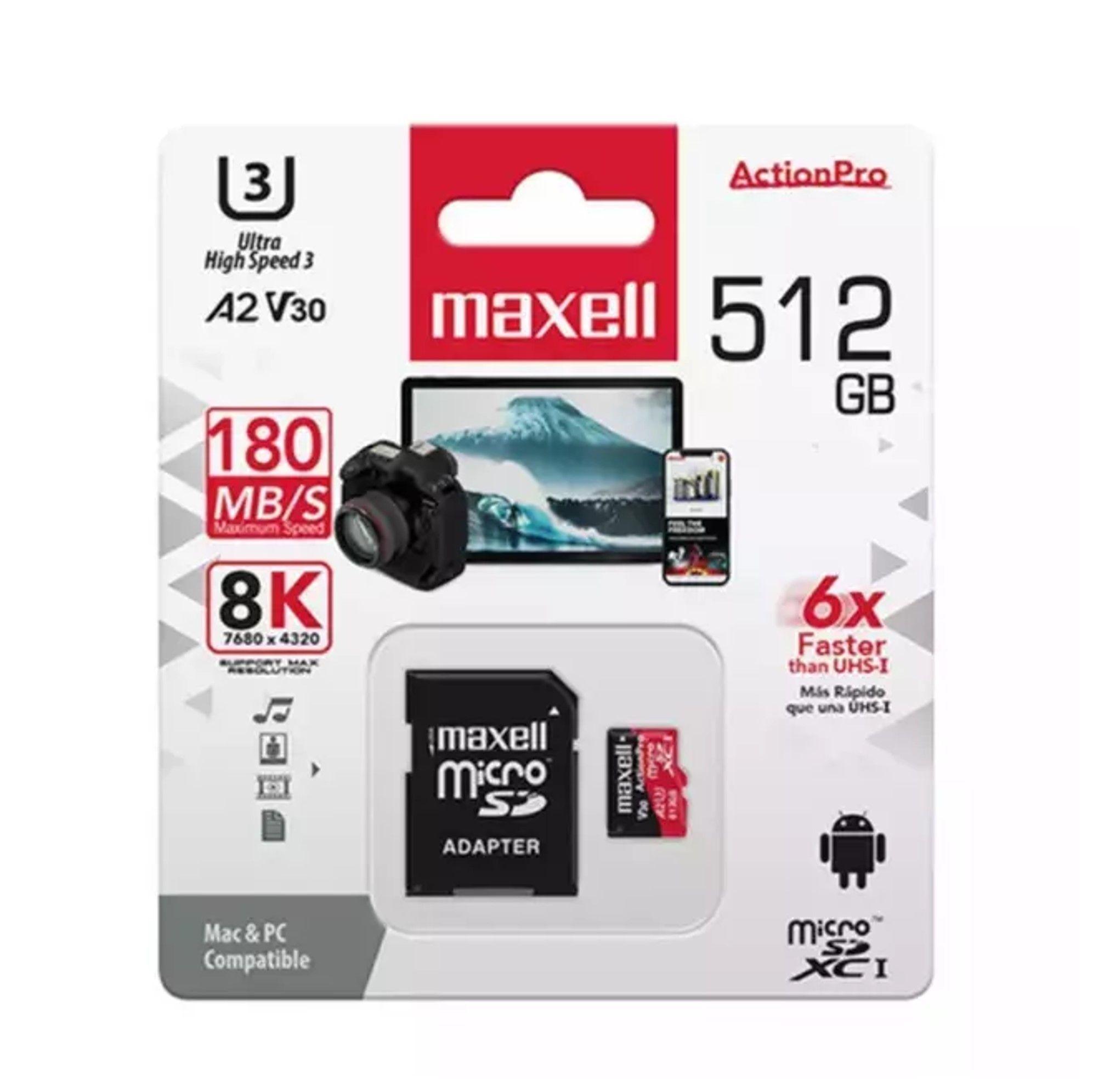 Tarjeta de Memoria Micro SD 8K 512gb 180mbs-2