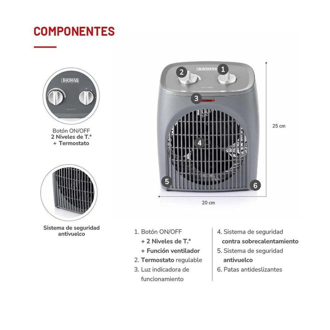 Termoventilador Calefactor Thomas TH FH28 2000W-2