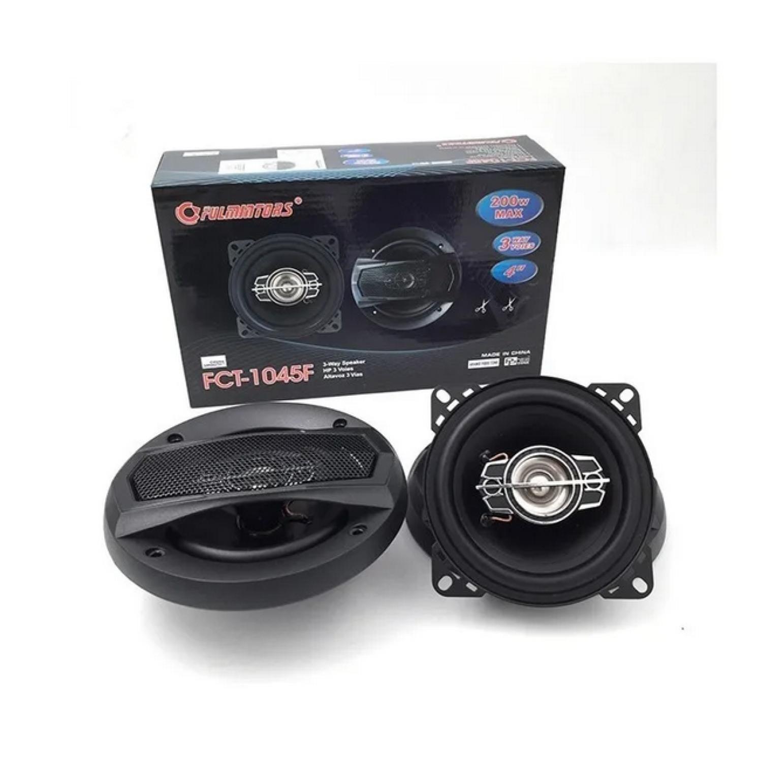 Parlantes Auto 200w 10 Cms Par Auto Audio Negro-2