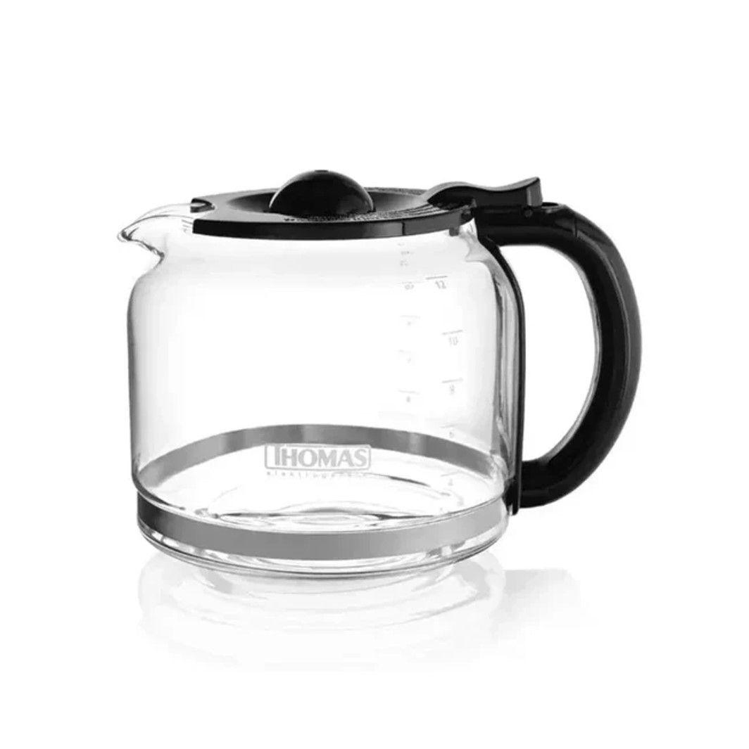 CAFETERAELECTRICA DE FILTRO THOMAS 12 TAZAS 900W JARRA DE VIDRIO-2