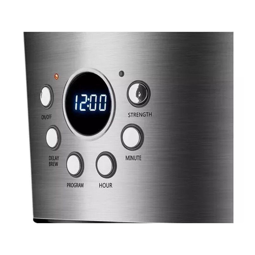 CAFETERAELECTRICA DE FILTRO THOMAS 12 TAZAS 900W JARRA DE VIDRIO-6