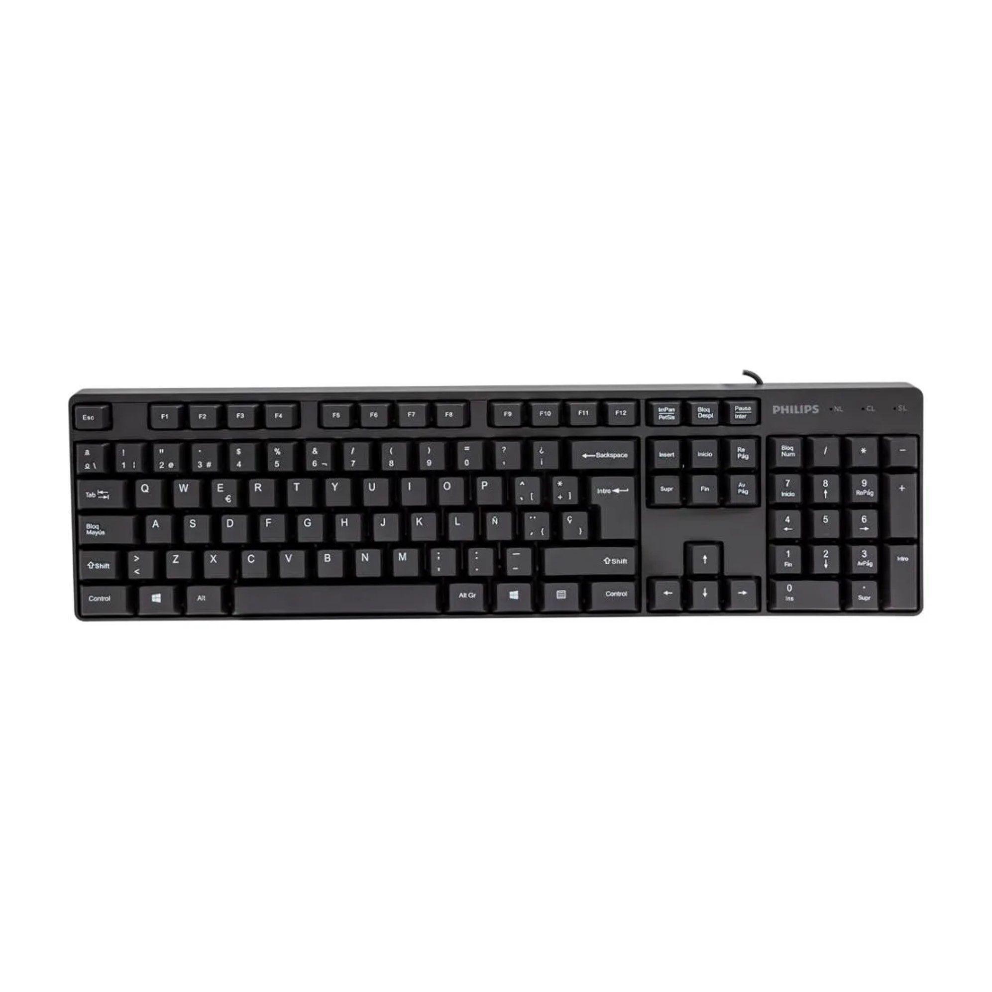Teclado De Computadora Philips Al mbrico SPK6254-2