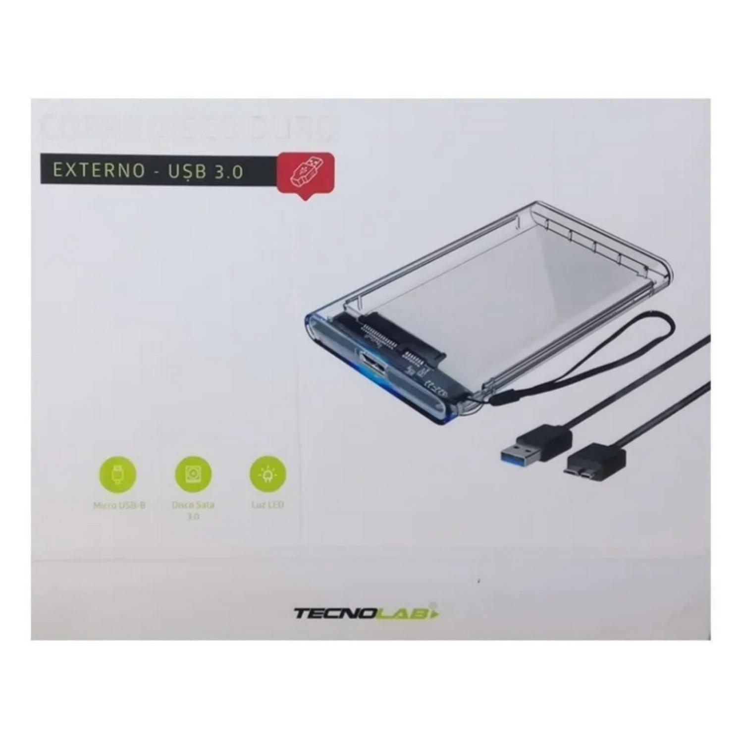 Cofre Transparente Para Disco Duro Sata 3.0 Usb -2
