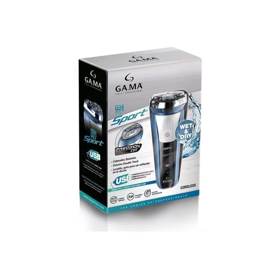 AFEITADORA INALAMBRICA RECARGABLE GAMA GSH 987 SPORT AZUL-1