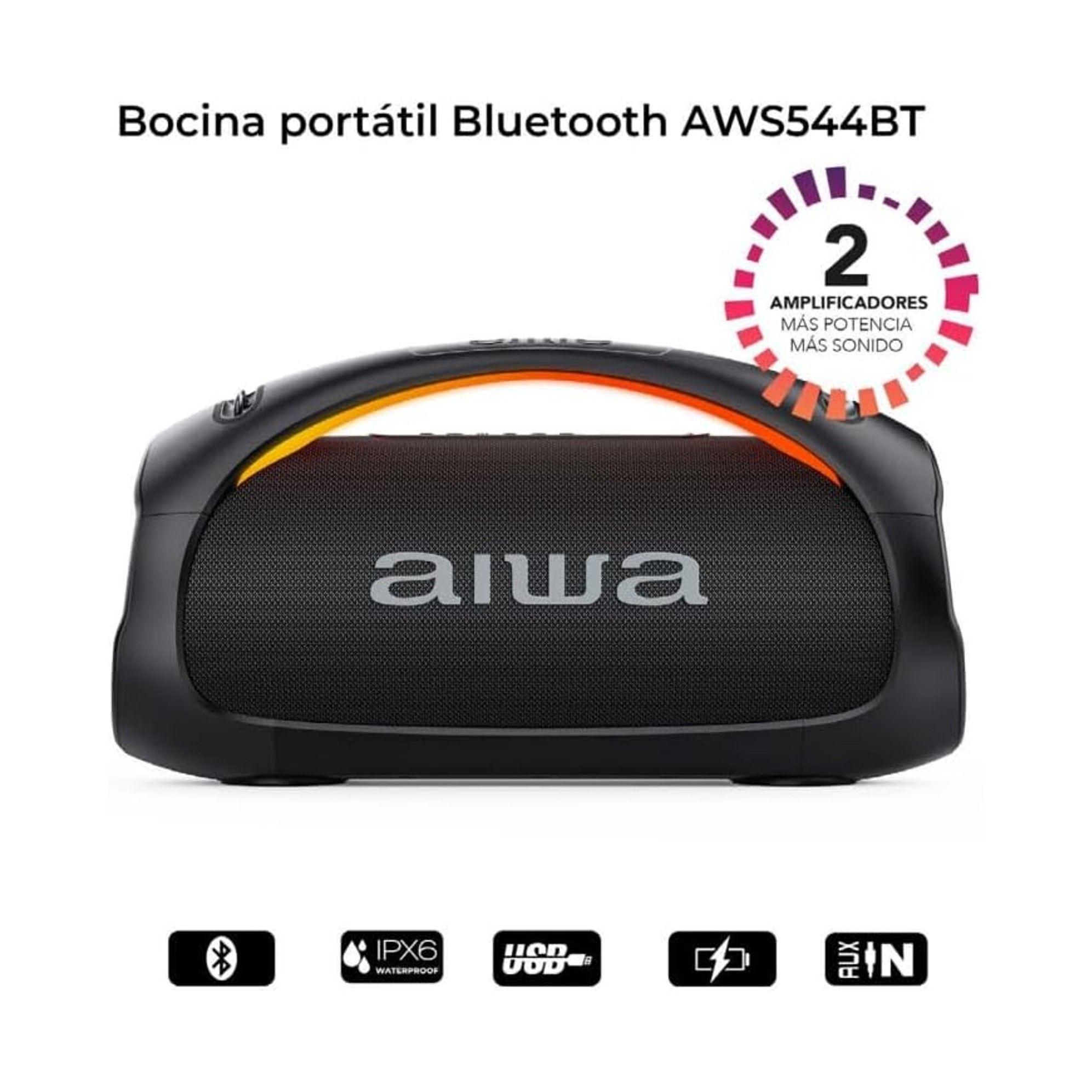 Parlante Port til Tipo Bazooka Aiwa Bluetooth 110w-4