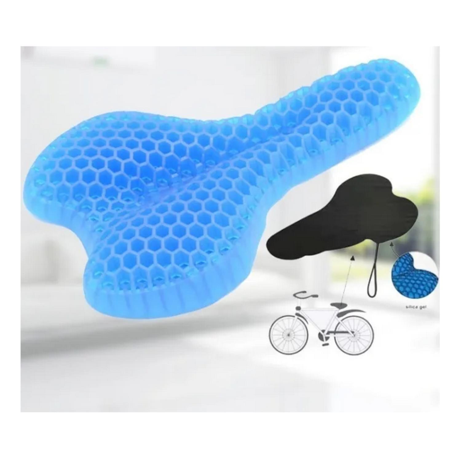 Asiento Gel Para Bicicleta Goma Sillin Acolchado-2