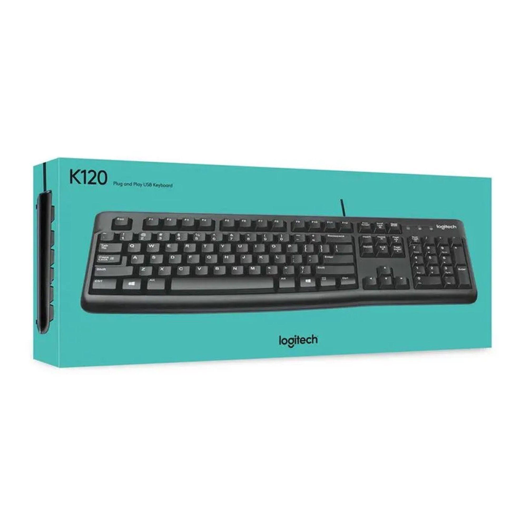 Teclado Al mbrico Logitech K120 USB-3