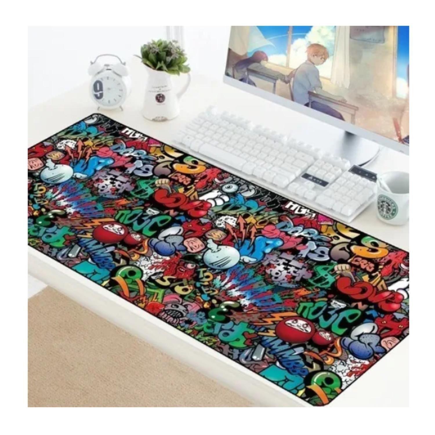 Mouse Pad Gamer Xxl Antideslizante Alfombrilla Raton 90x40cm Urban-4