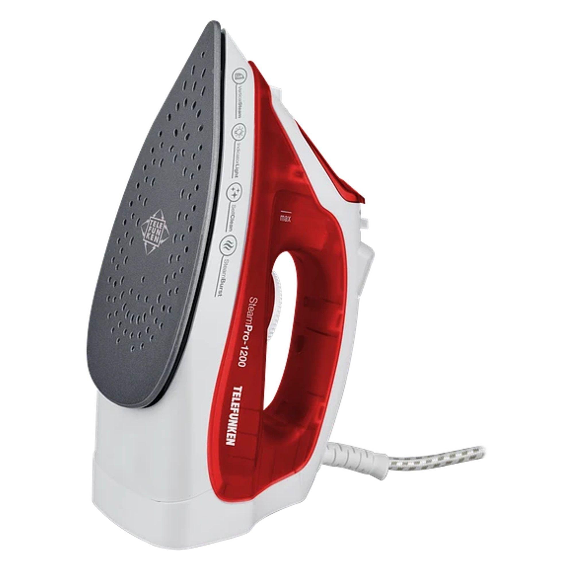 Plancha a Vapor Cl sica SteamPro 1200w Roja-1