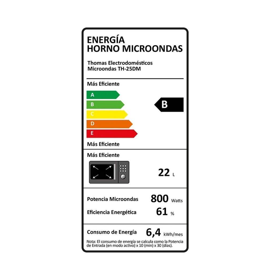 MICROONDAS DIGITAL THOMAS 25 LITROS 800W-3