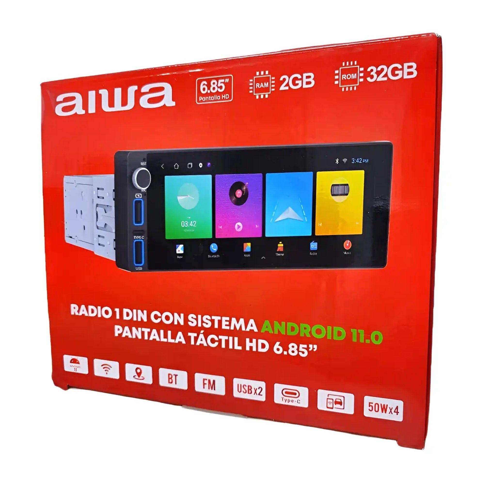 Radio Auto Android 1 Din Pantalla Tactil Aiwa-1