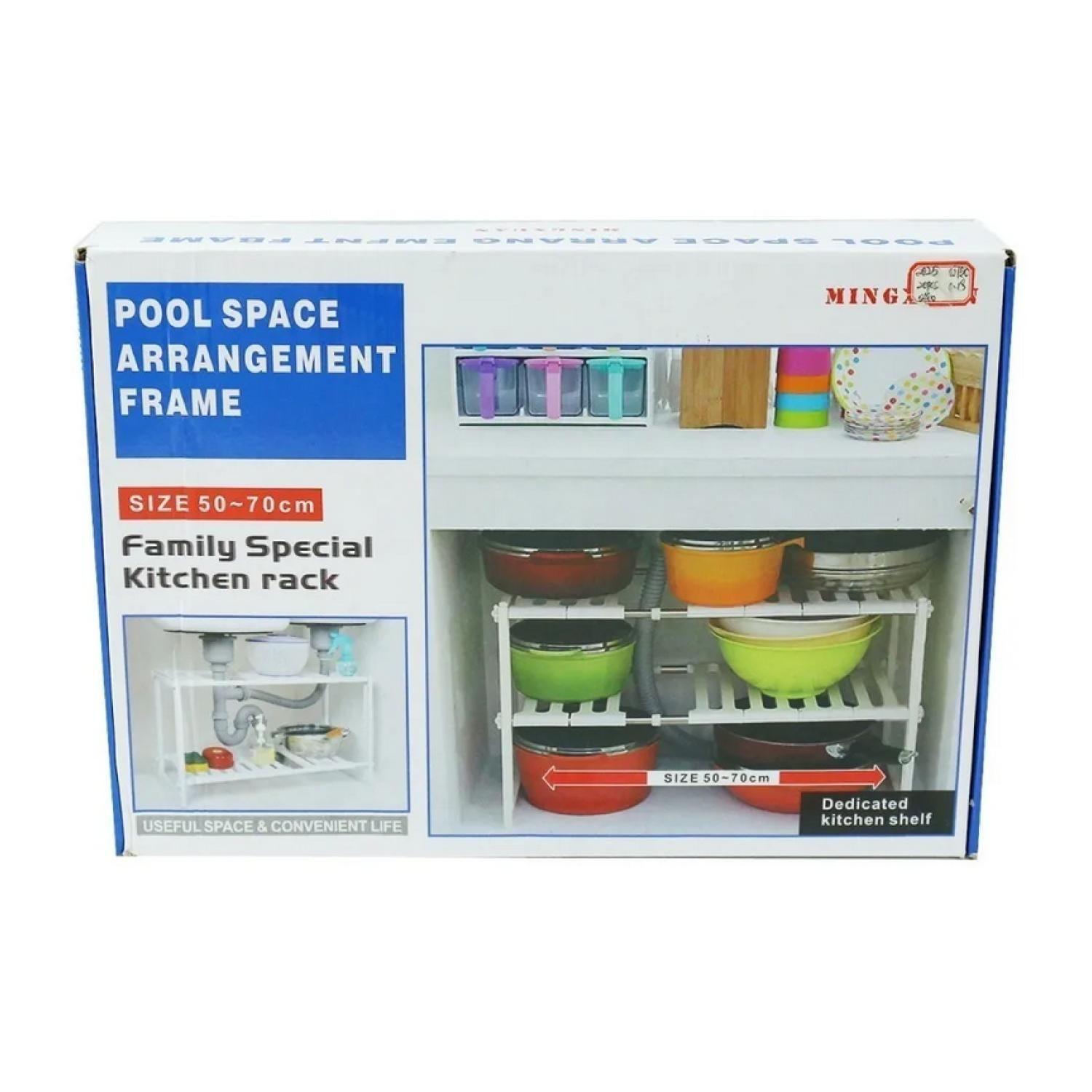 Organizador Estantes De Cocina Multiuso De Ollas Baño Repisa-1
