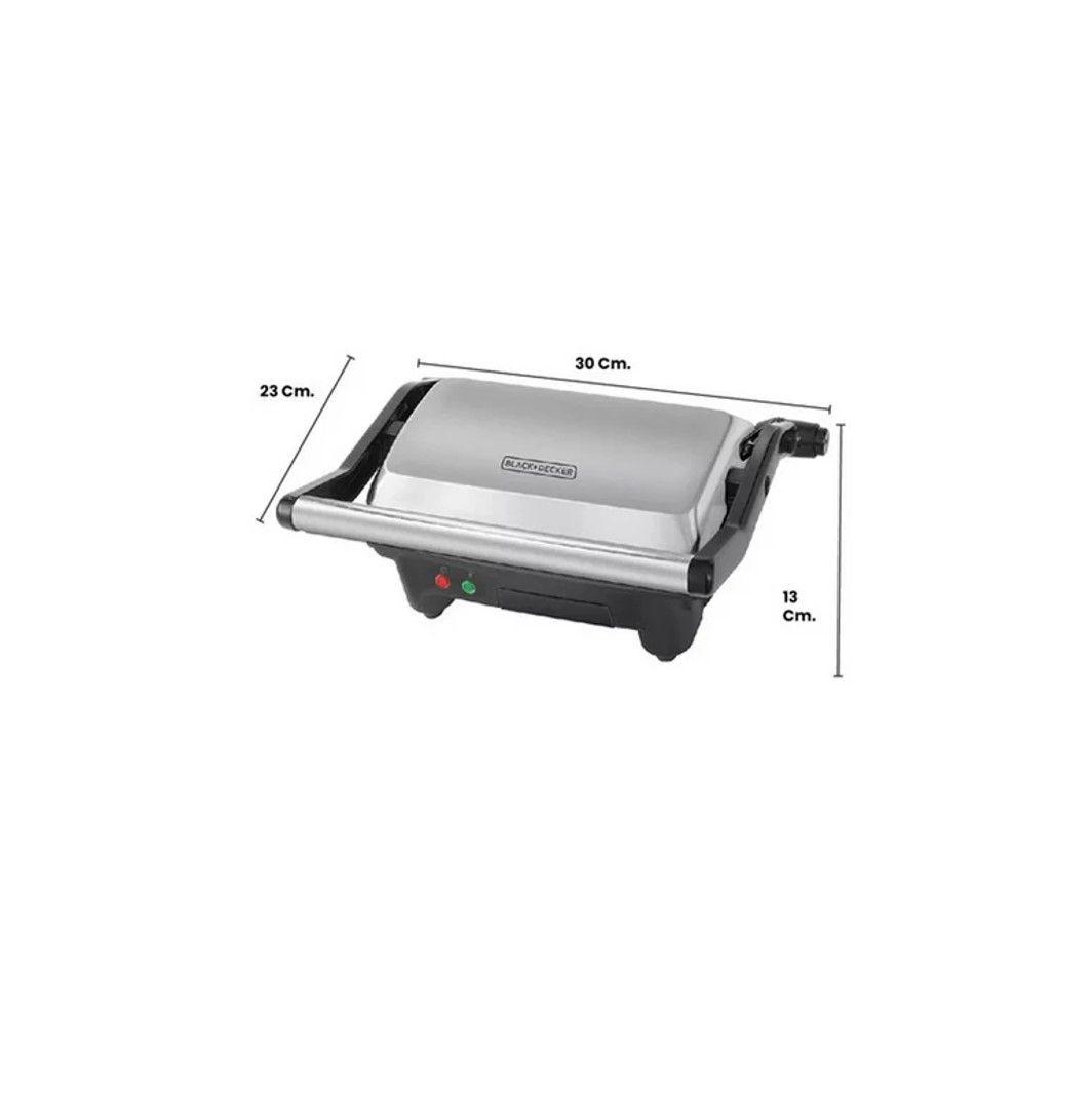 Tostador Antiadherentes Panini Black Decker 900W-3