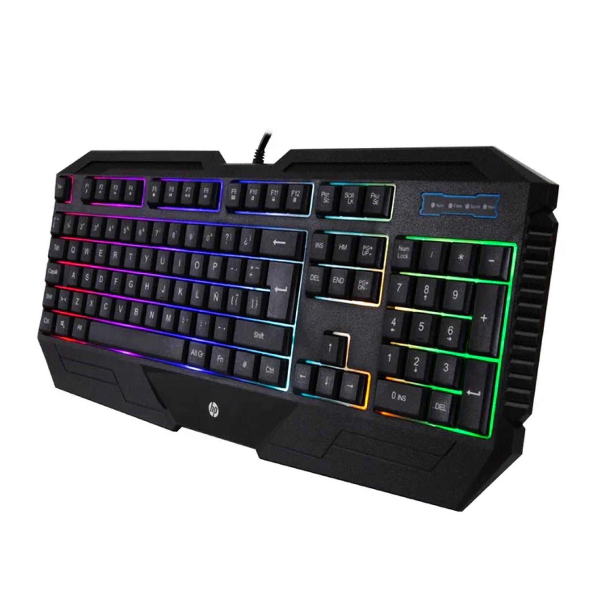 Teclado Gamer Al mbrico HP Luces RGB-0