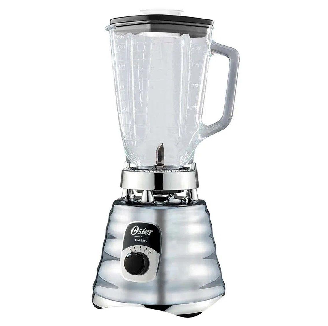 Licuadora Vaso Vidrio 1.25L Acero Inoxidable Clasica  Oster-1