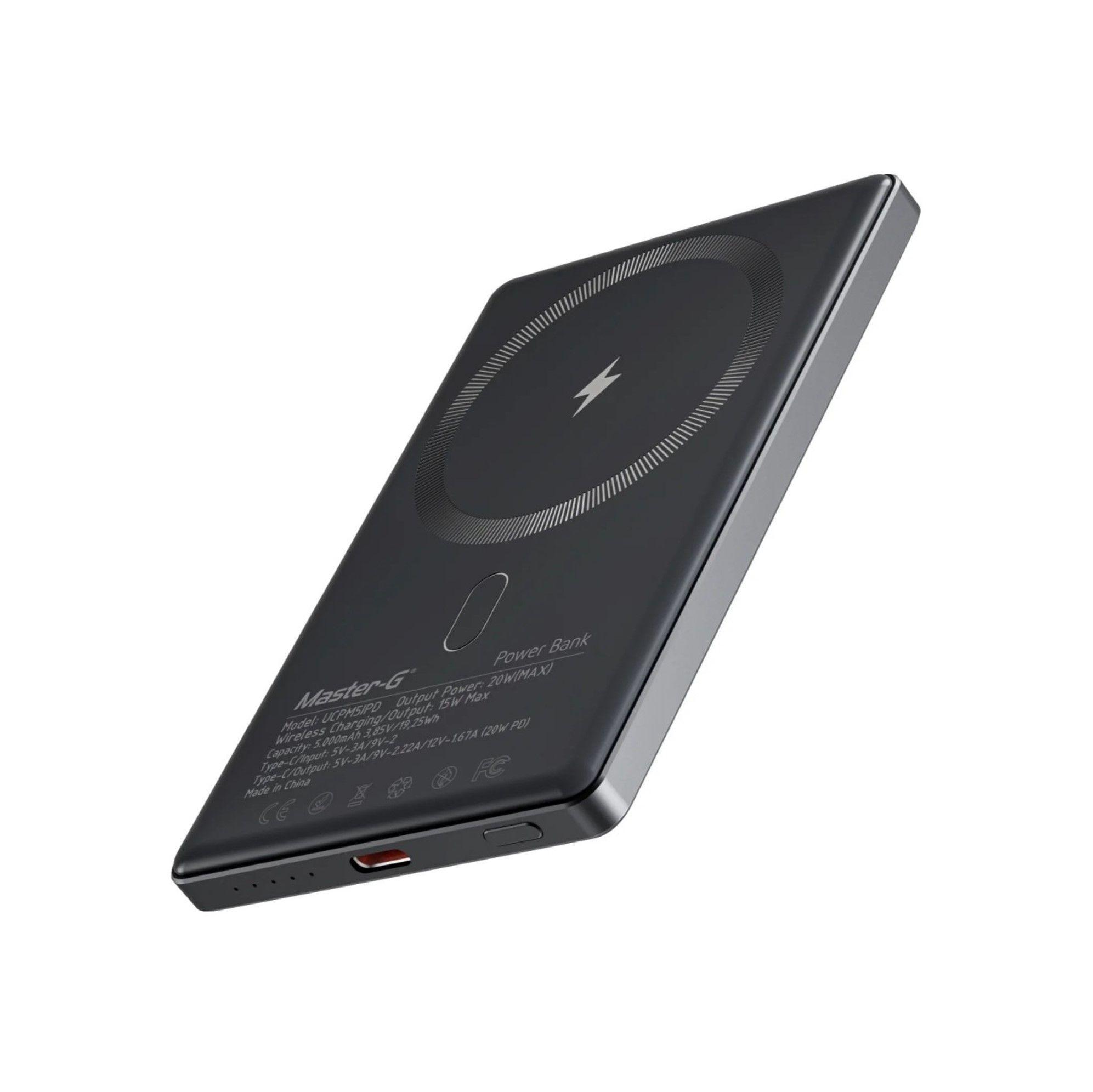 Batería Externa Cargador Inalámbrico 5000mah-0