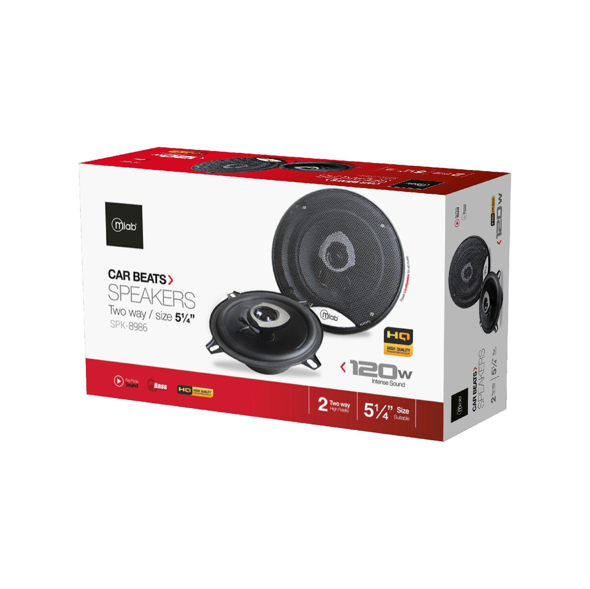 Par de Parlantes Para Auto Microlab 120w-2