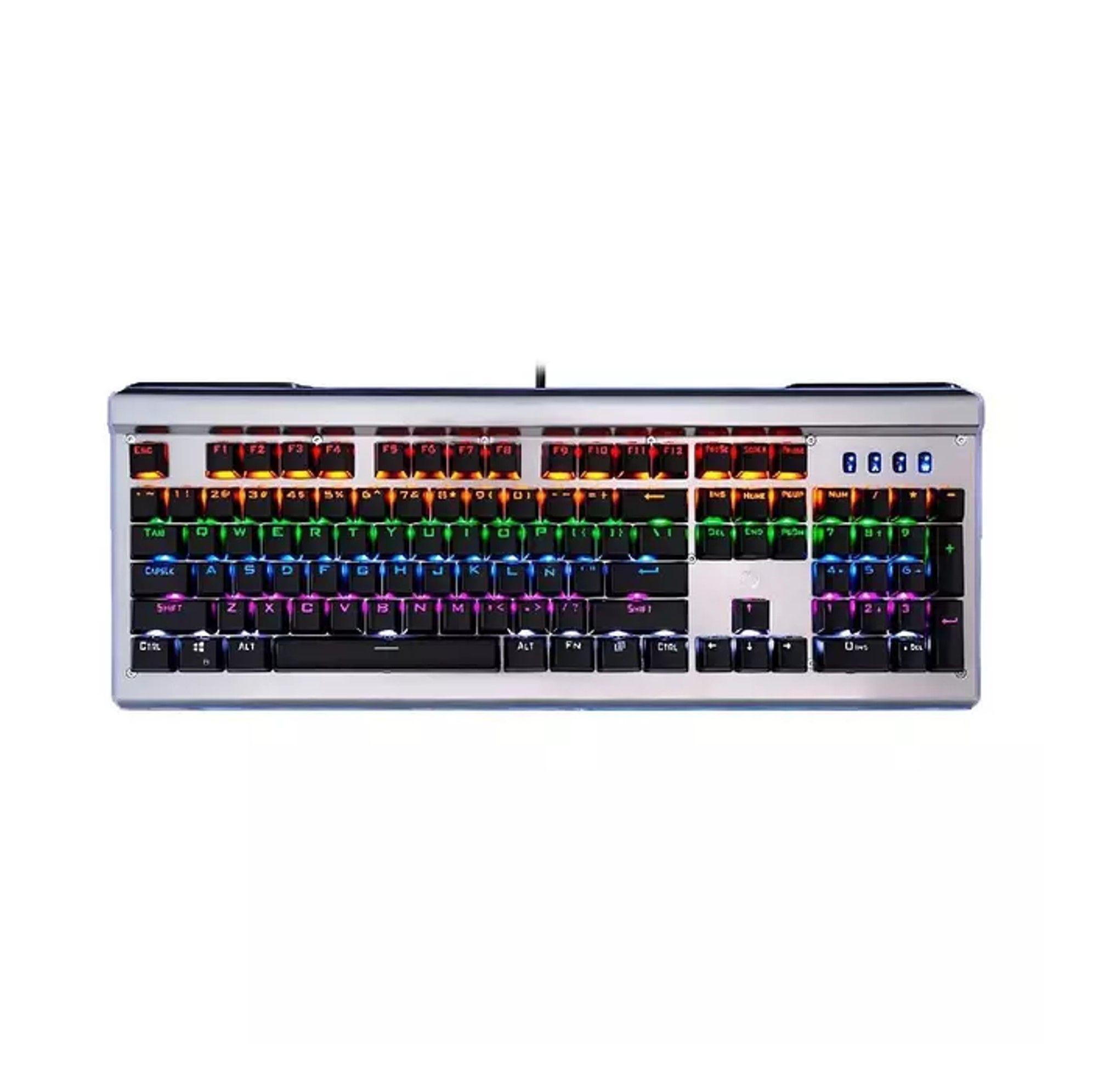 Teclado Al mbrico Gamer Mecanico HP GK520 RGB-0