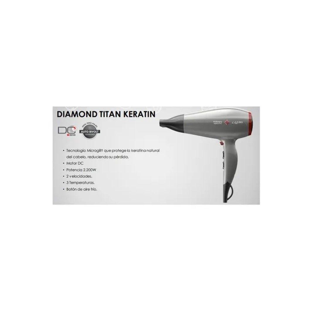 SECADOR DE PELO GAMA TITAN KERATIN 2200W-4