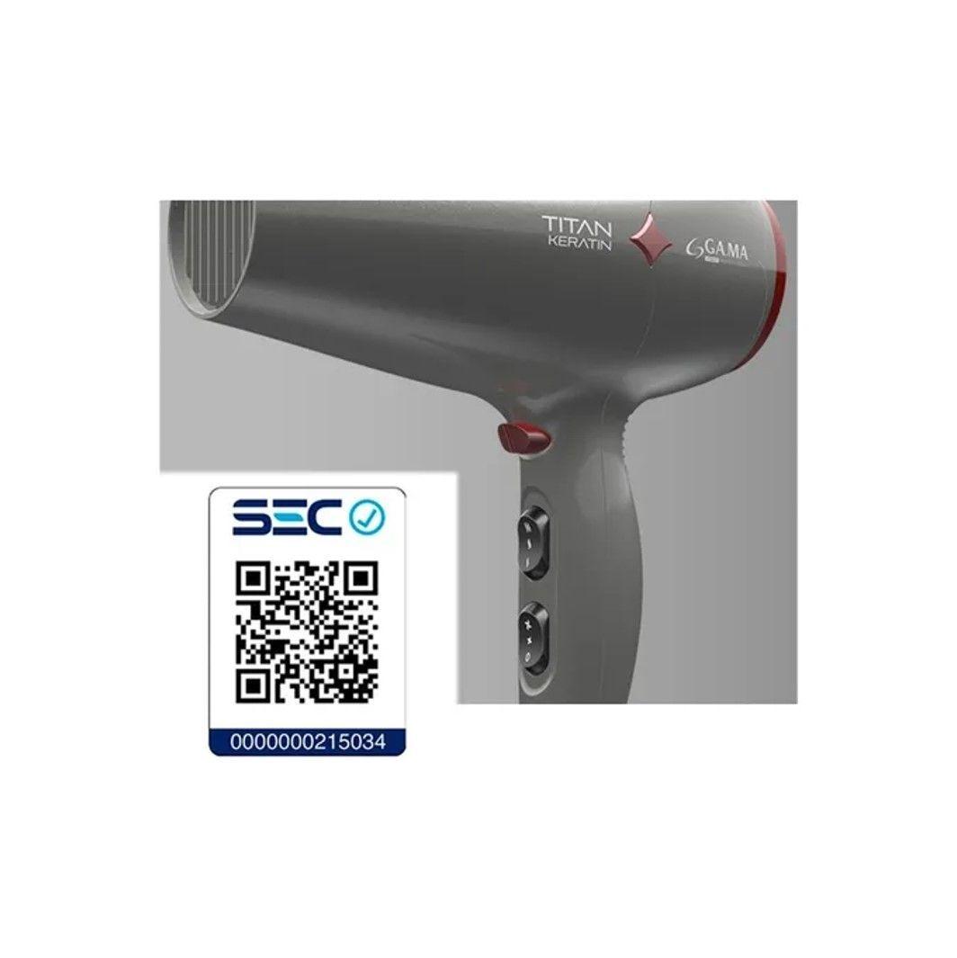 SECADOR DE PELO GAMA TITAN KERATIN 2200W-5