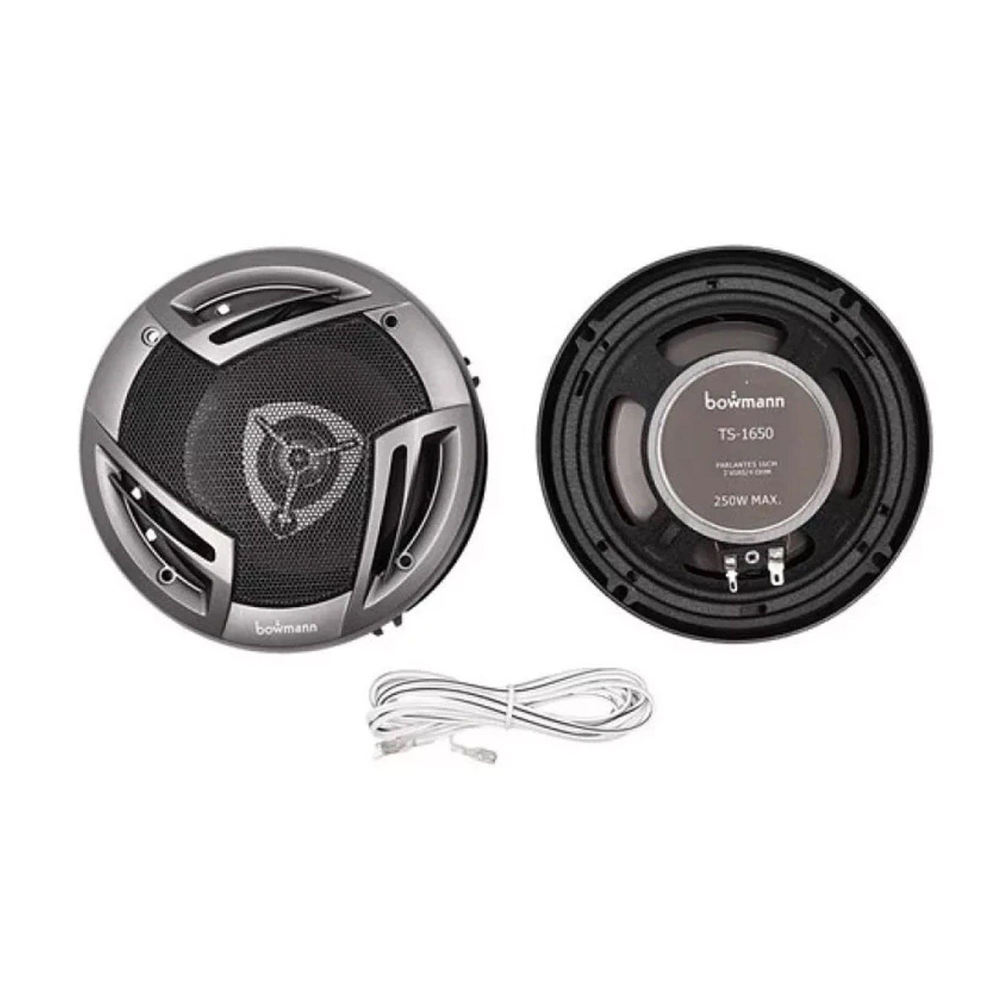 Parlantes Para Autos Bowmann TS 1650 3Vias 250W-1