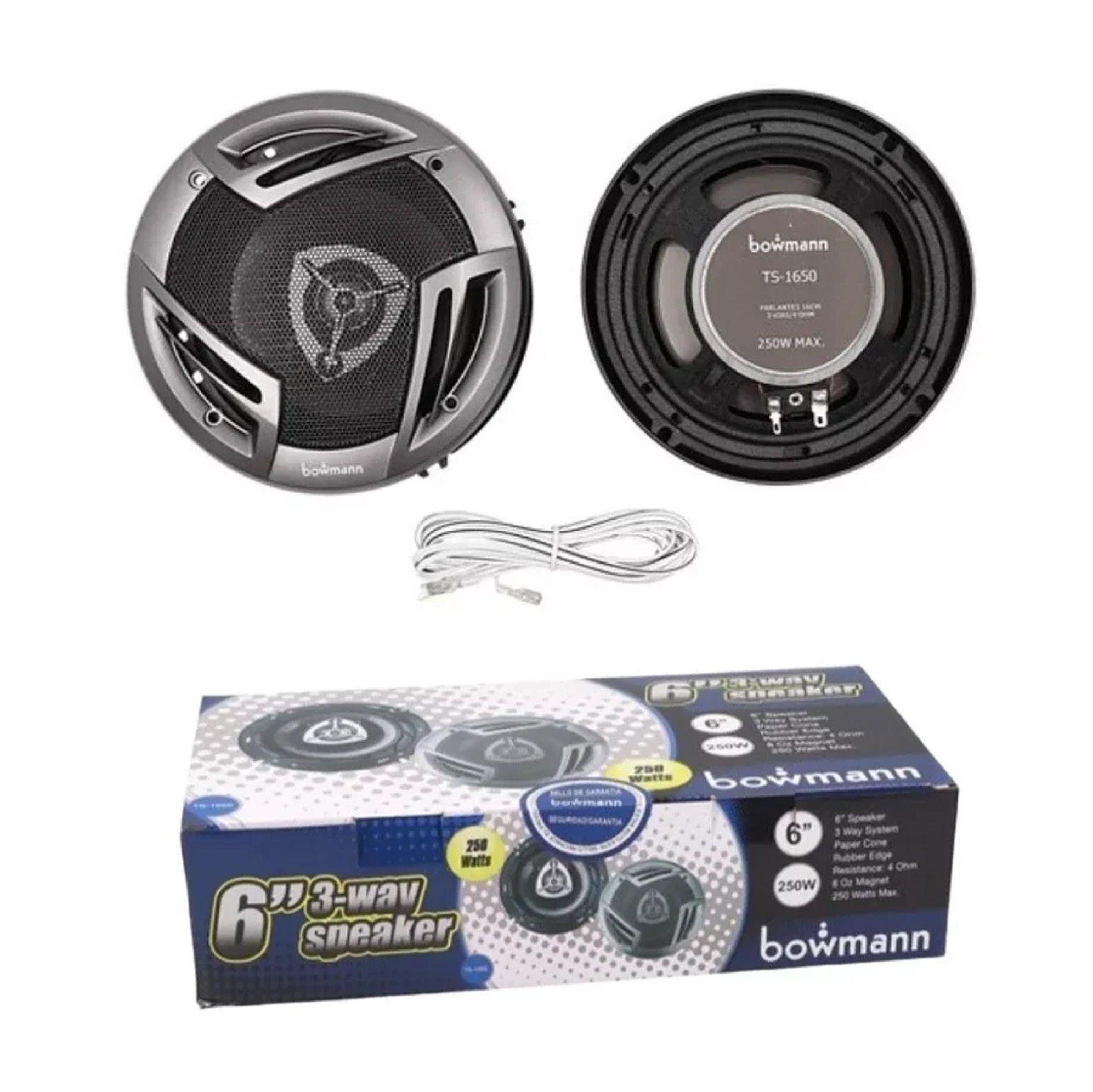 Parlantes Para Autos Bowmann TS 1650 3Vias 250W-3