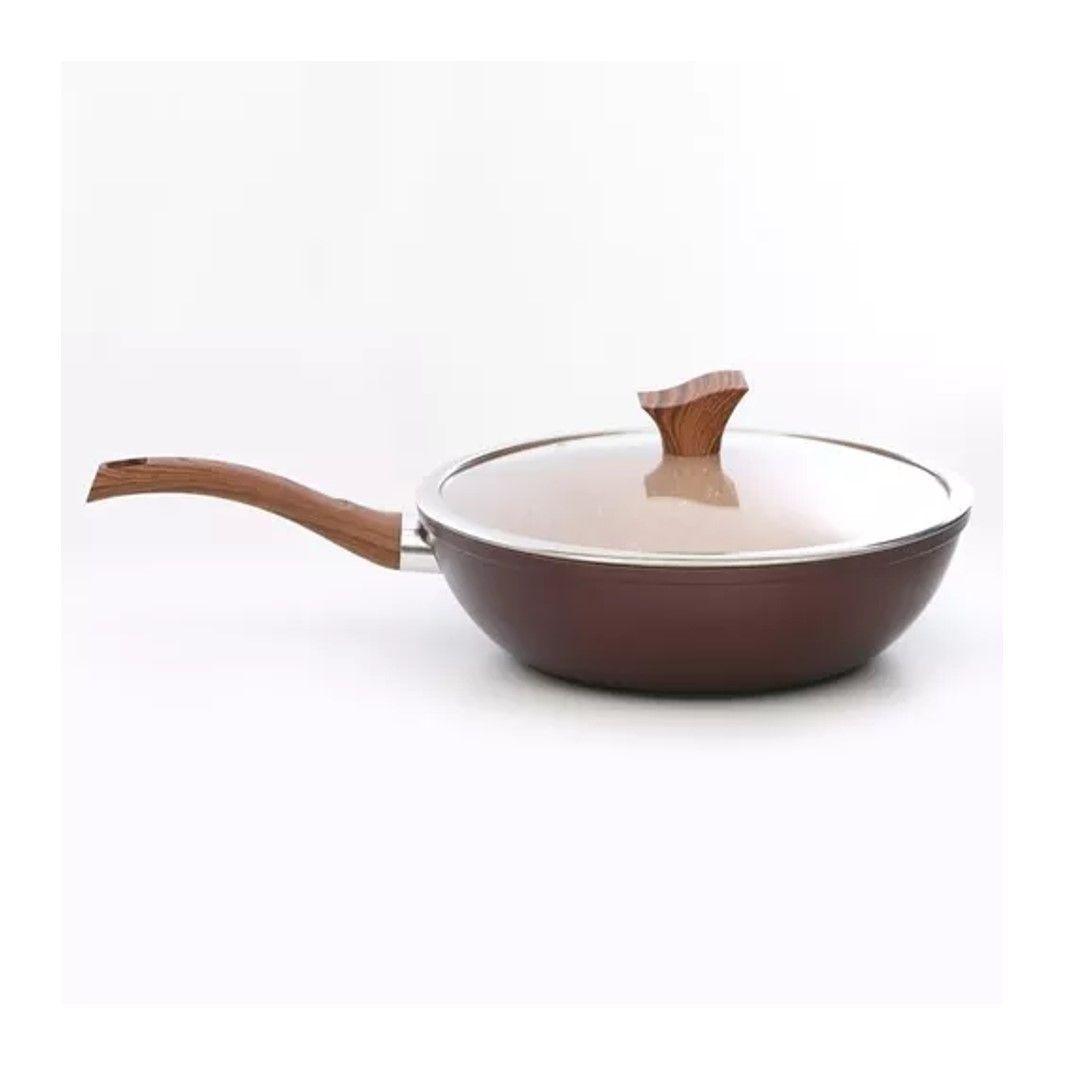 Wok con Tapa Oak Stone 30 cm-2