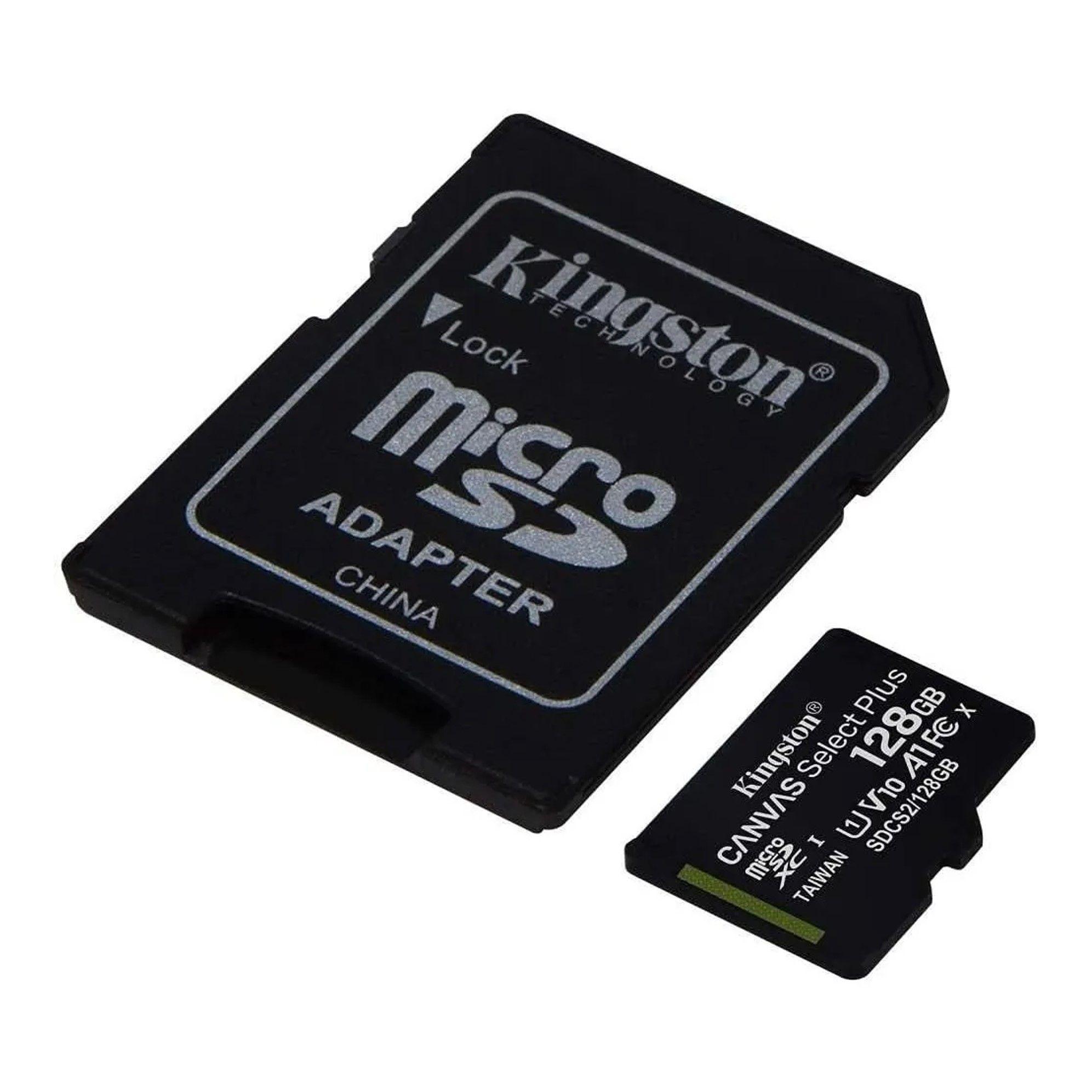 Memoria Micro Sd 128gb Kingston Canvas Select Clase 10-2