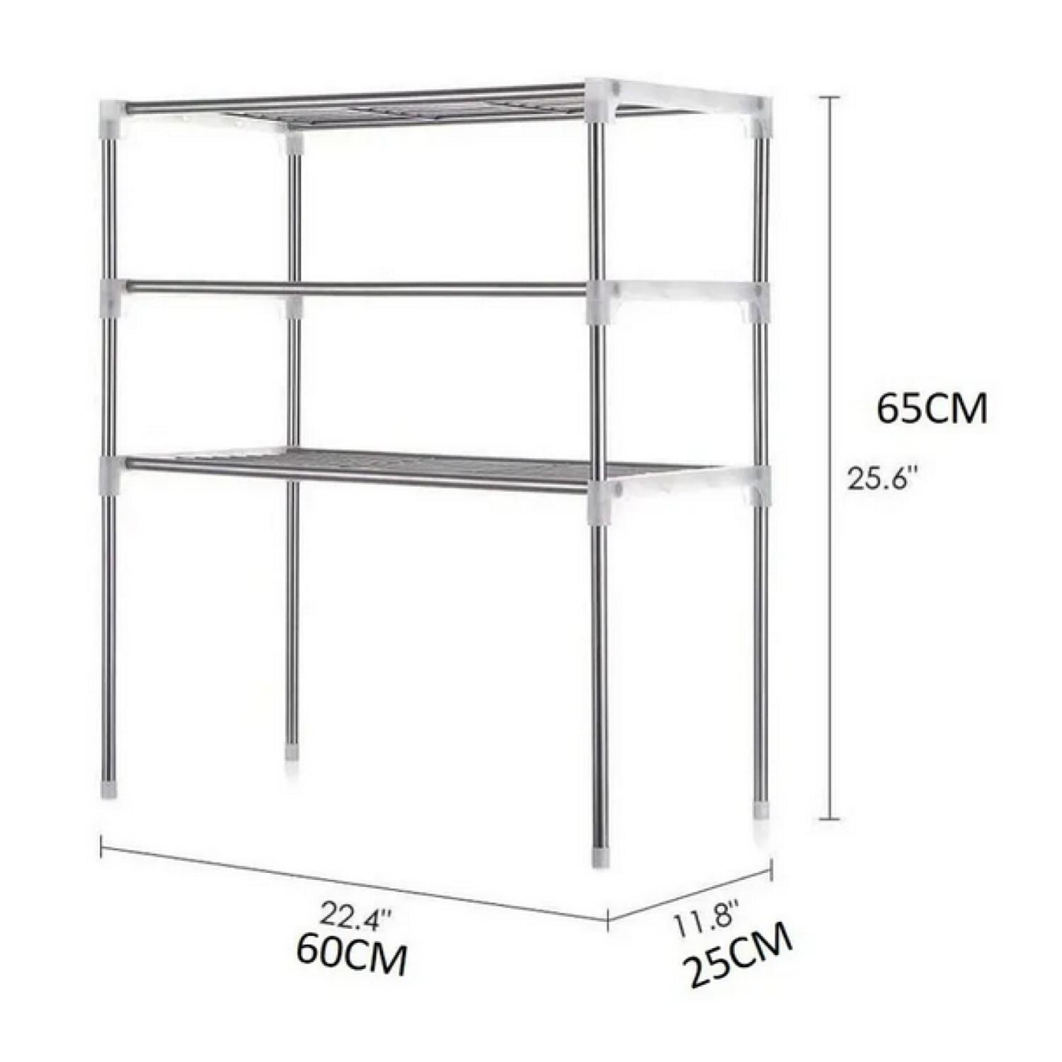 Estante Organizador Multiuso Cocina Baño Hogar Gris-2