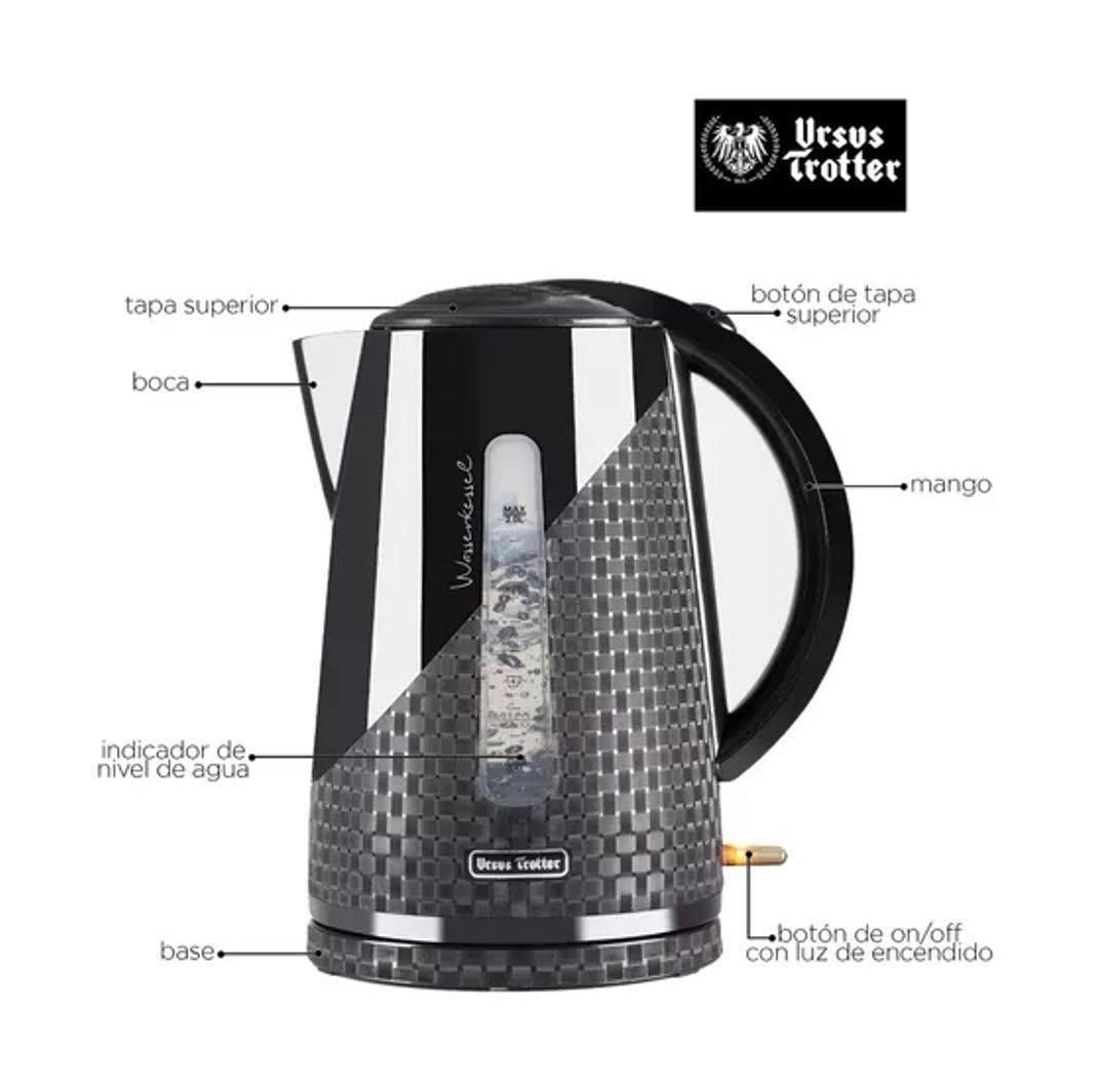 HERVIDOR ELECTRICO DE AGUA UT DUNKEL17P 2000W 2 LITROS-1